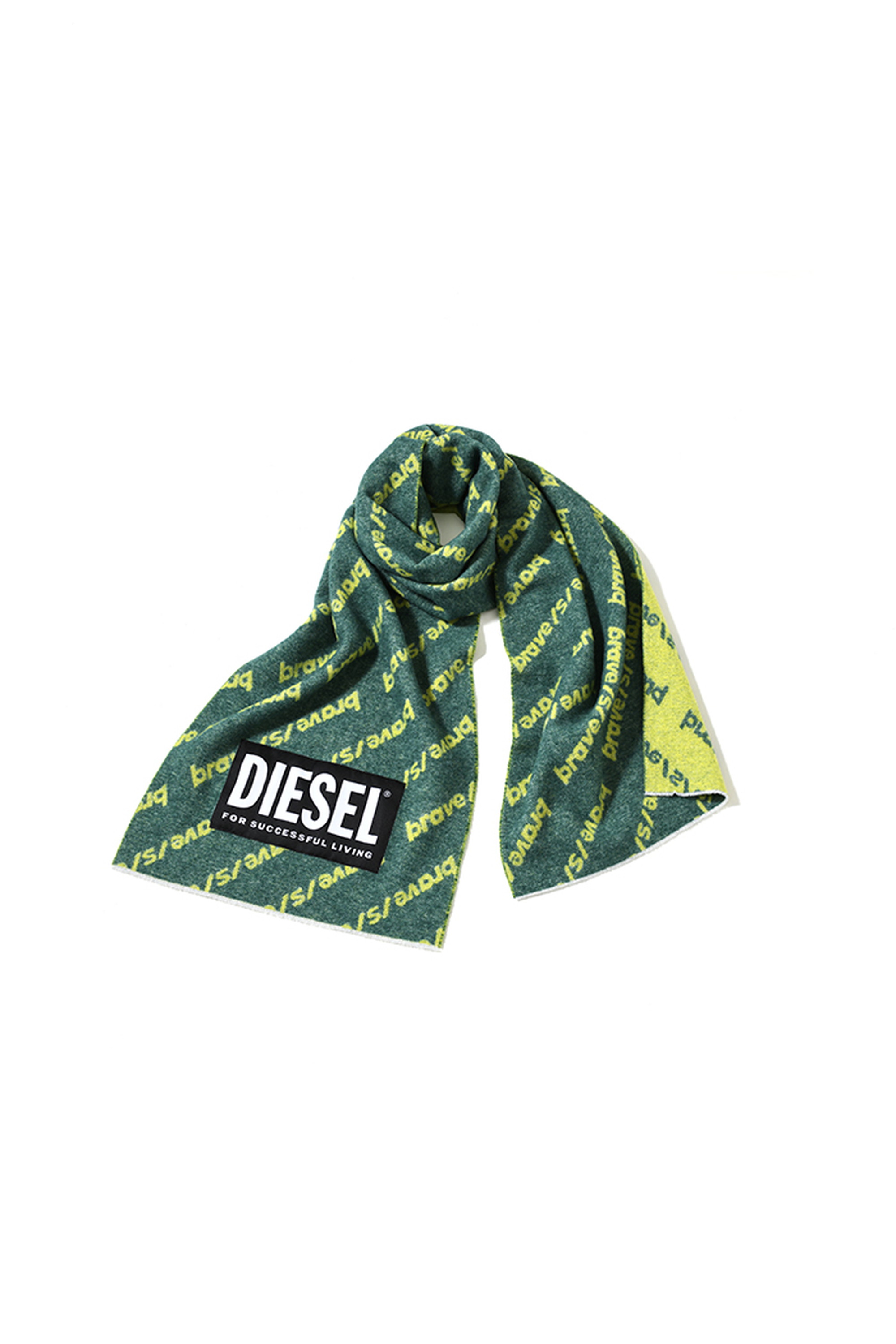 Diesel - WOOL MUFFLER, Unisex's WOOL MUFFLER in グリーン - 1