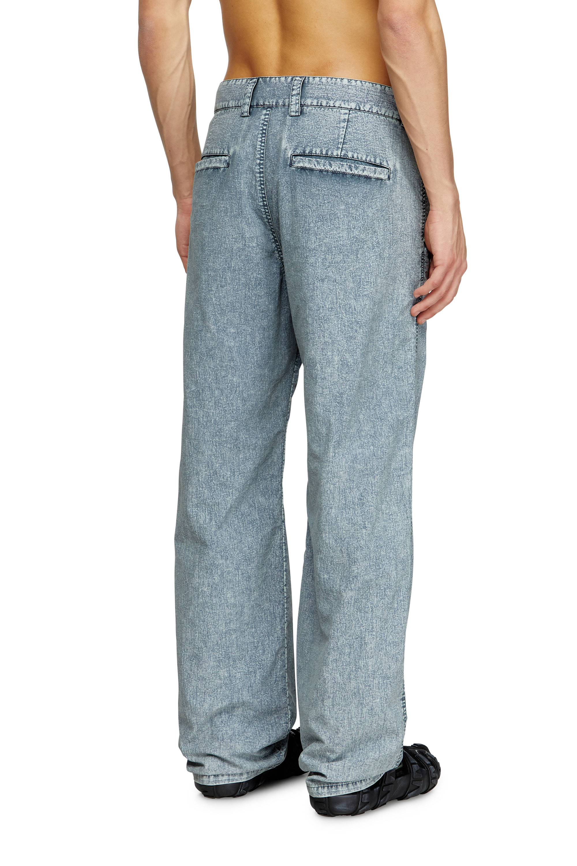 Diesel - P-HANTIK-CHINO, Male's Chino pants in recycled nylon taslan in ライトブルー - 4