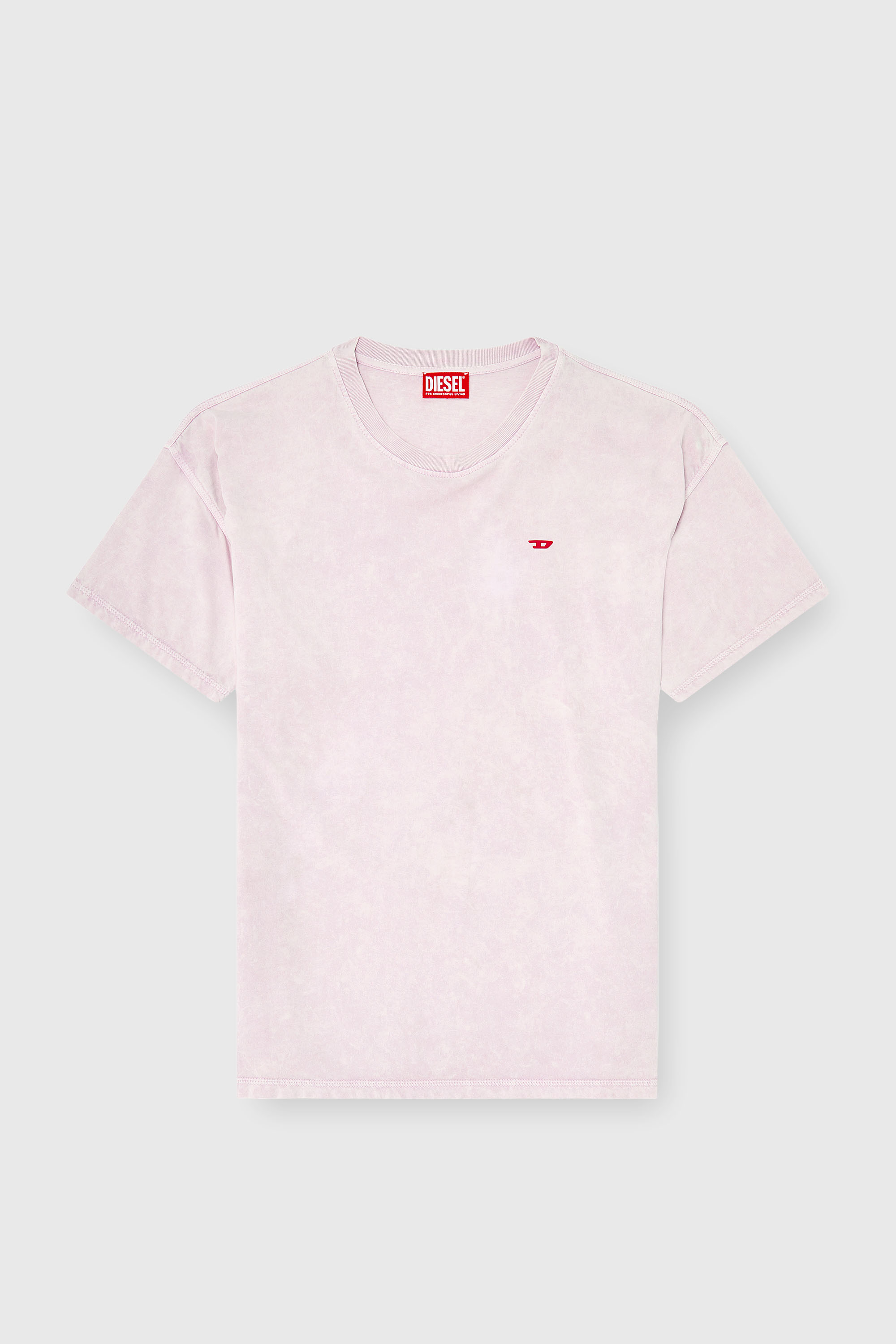 Diesel - T-BOXT-AA14, Male's Tシャツ in ピンク / ホワイト - 2
