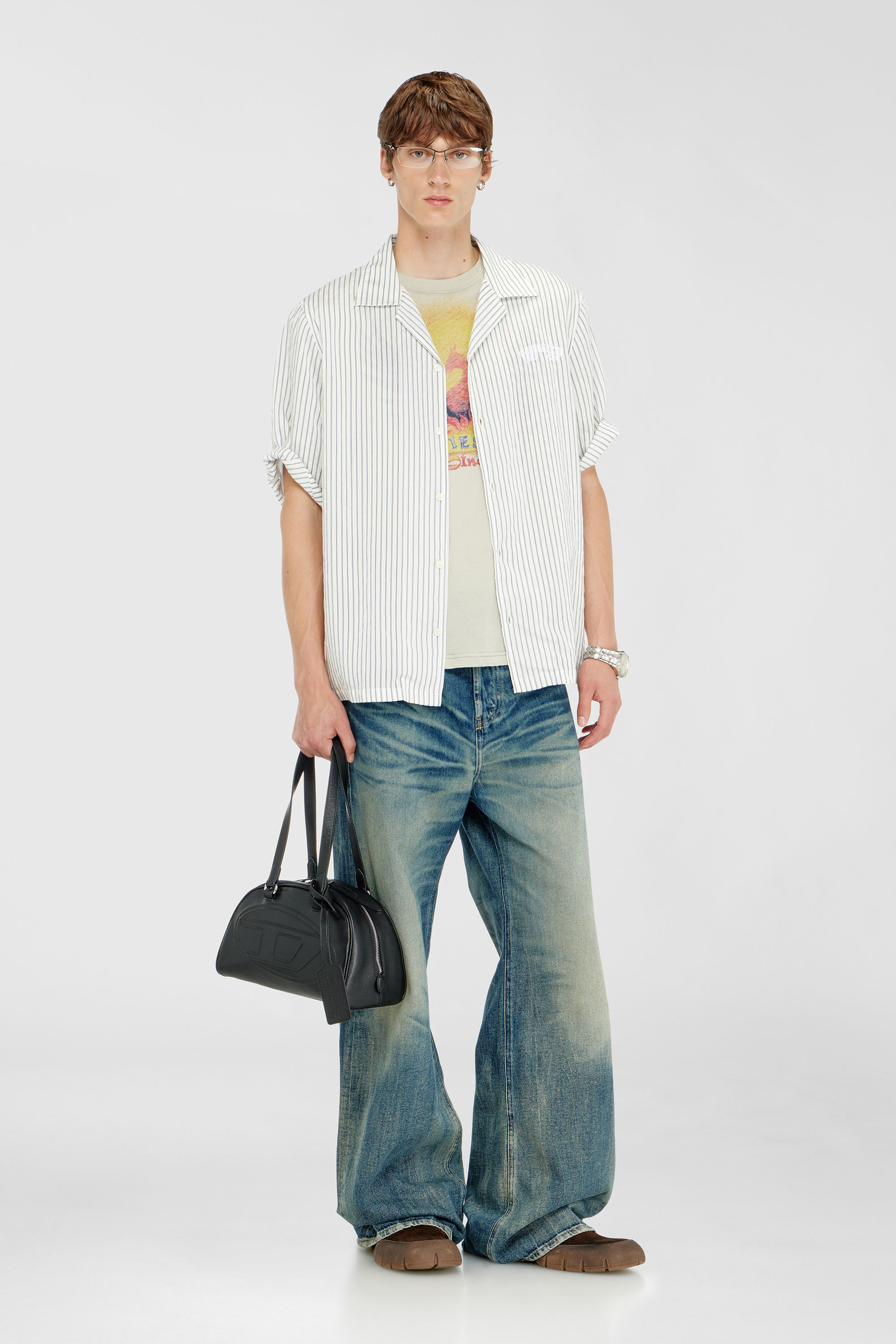 Diesel - 1DR DOME SHOULDER, Unisex's ショルダーバッグ in ブラック - 1