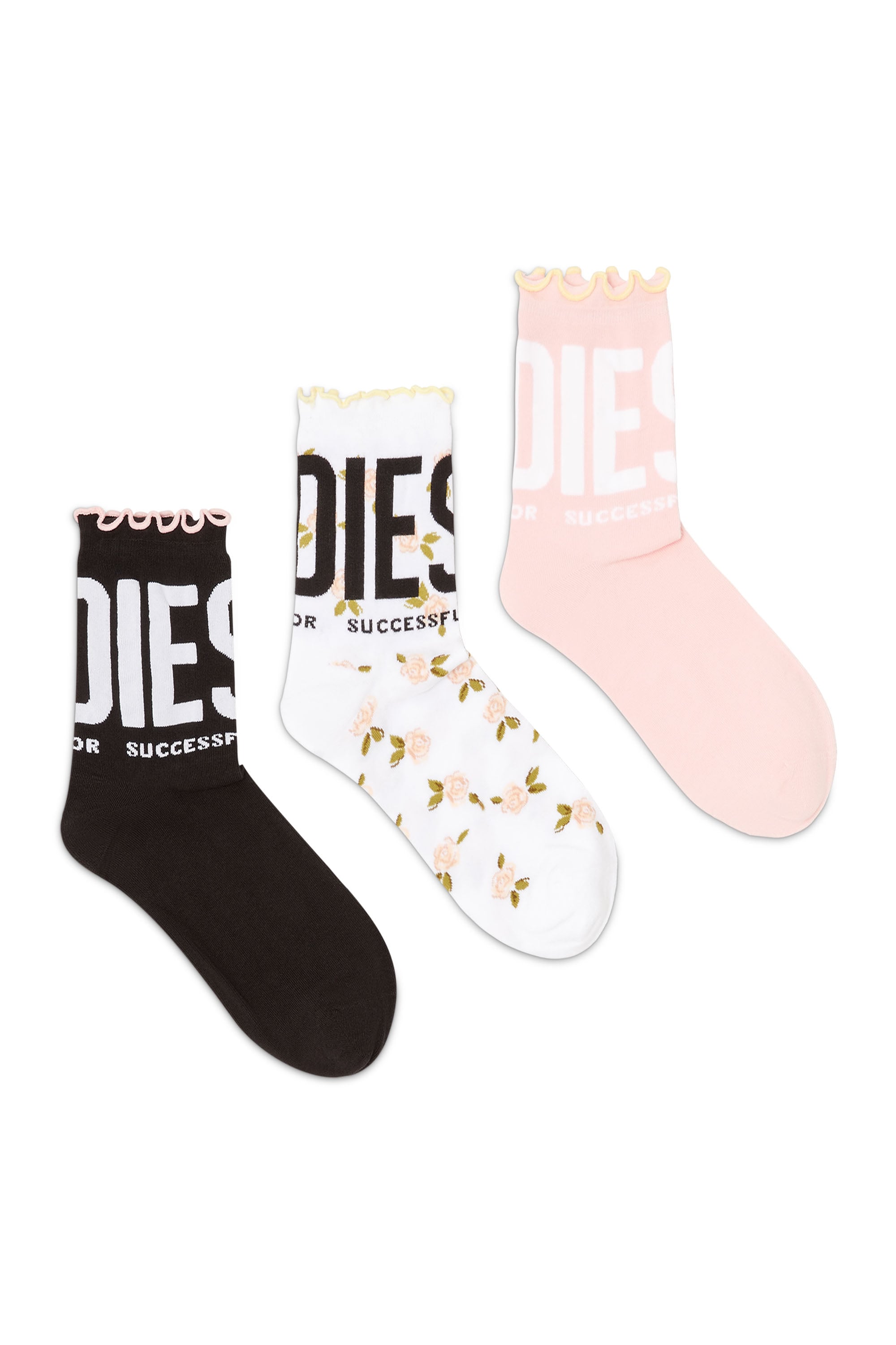 Diesel - SKW-LOLITA-3PACK, Female's ソックス 3足パック in マルチカラー - 1