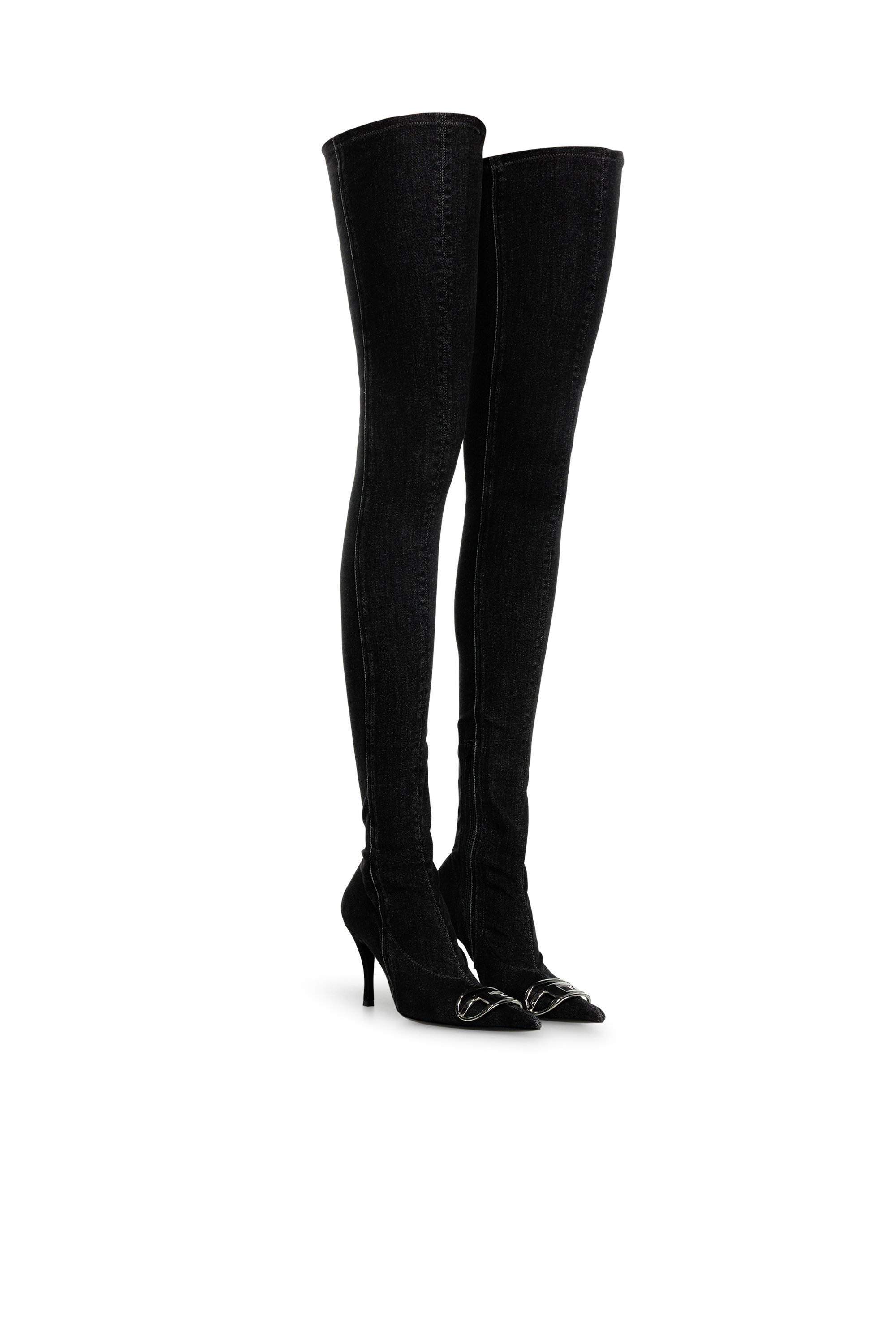 Diesel - D-VENUS TBT D, Female's D-Venus-Over the knee boot in ブラック - 2
