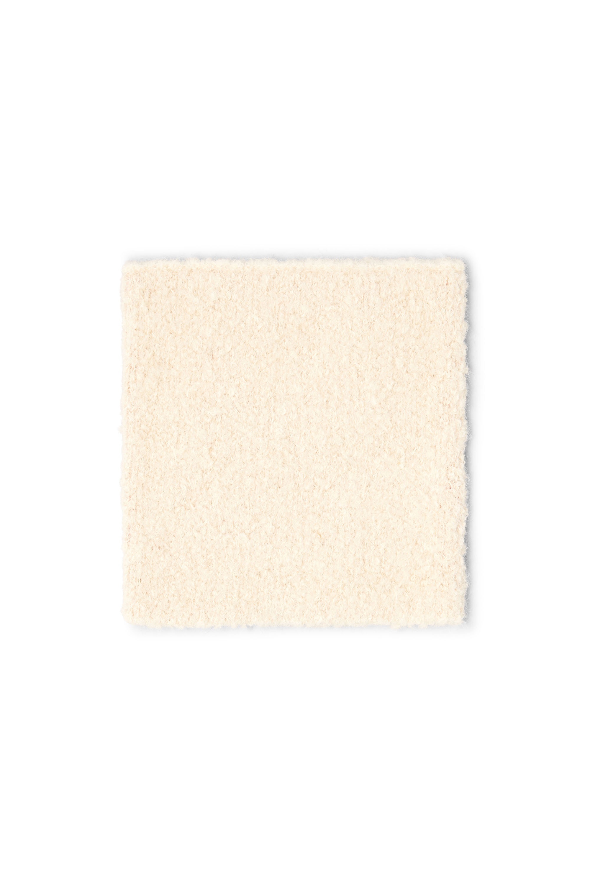 Diesel - K-ECOLINO, Unisex's Bouclé neckwarmer with contrast reverse in ホワイト/オレンジ - 1