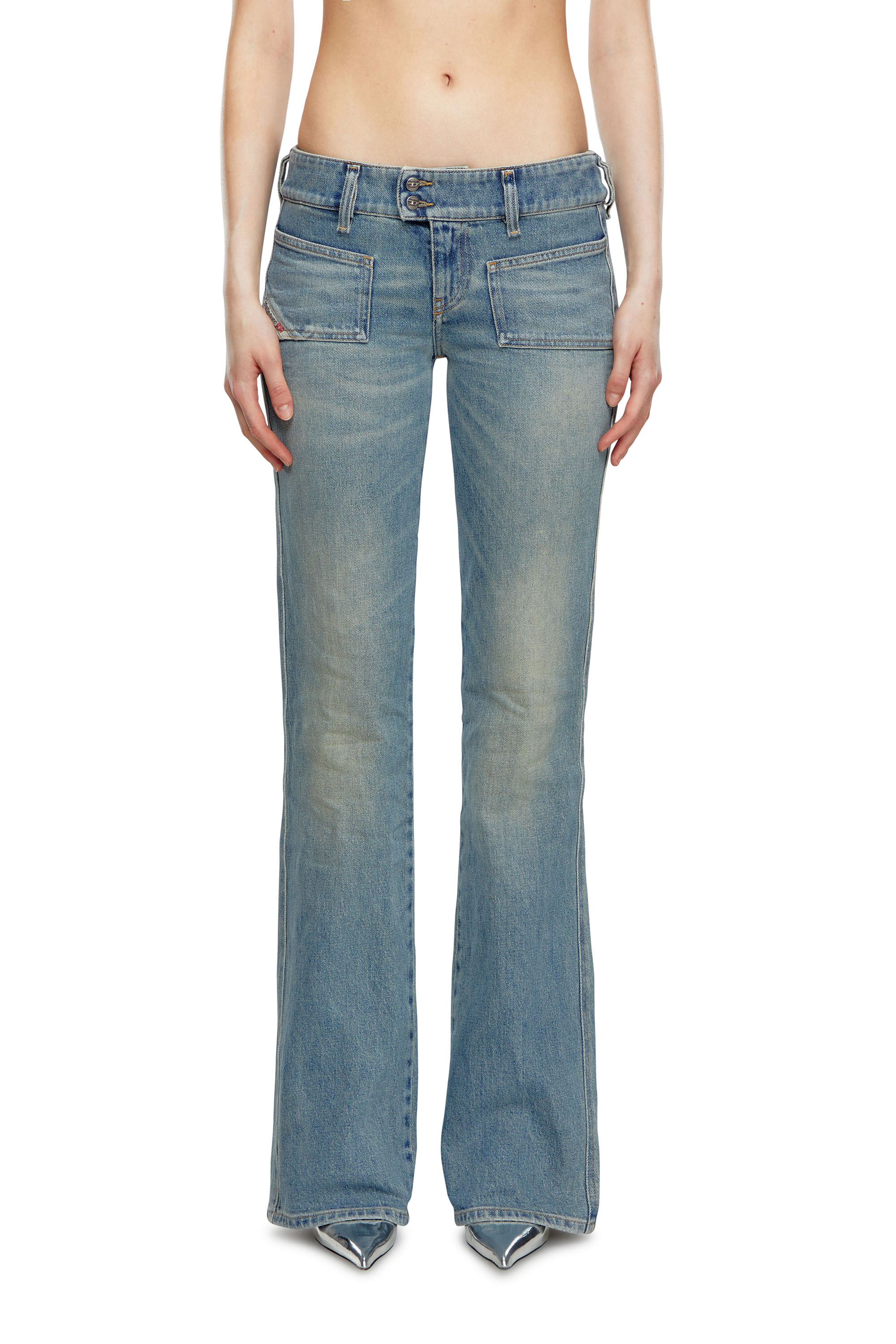 Diesel - Female's Bootcut Jeans D-Hush 09J55, ライトブルー - 3