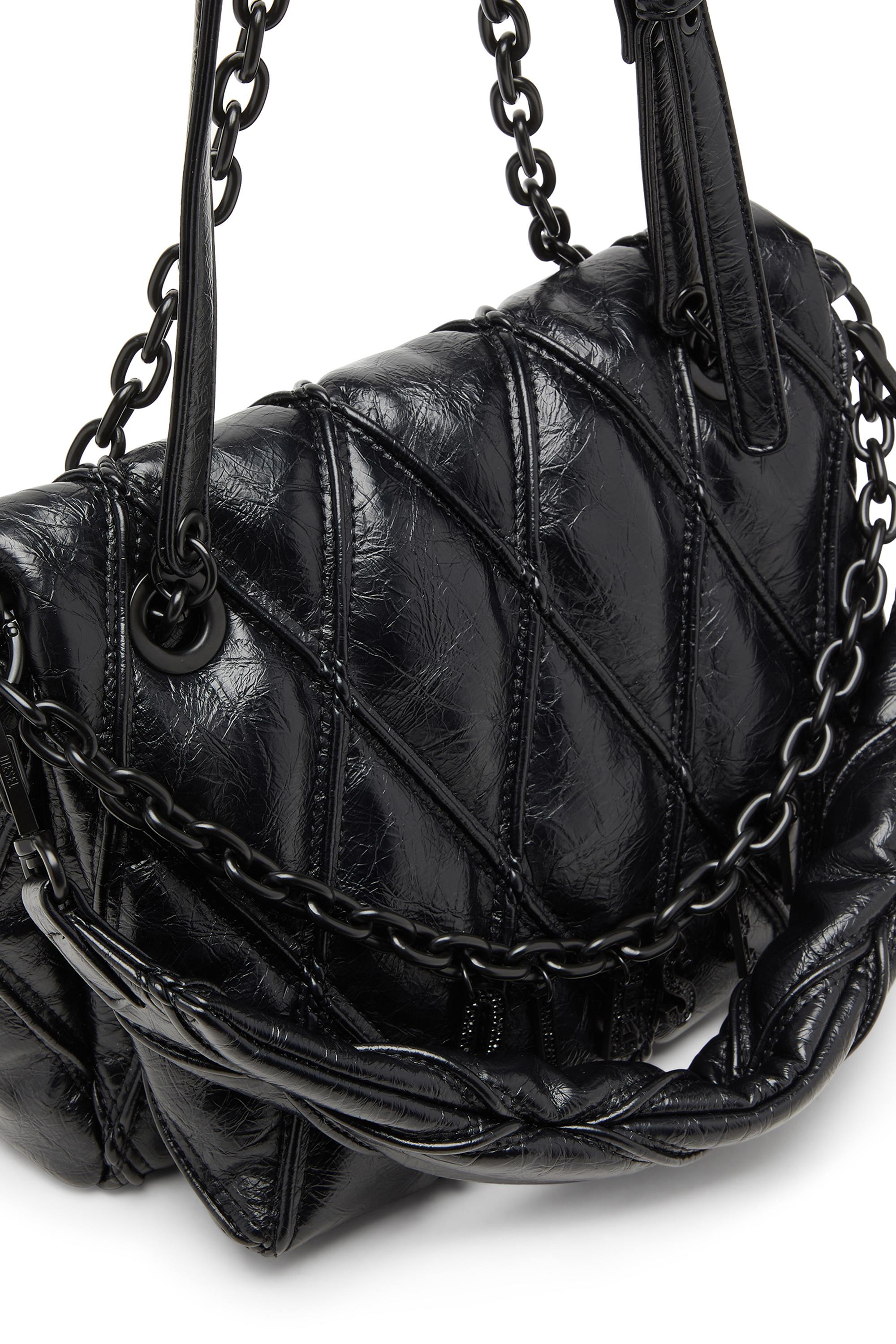 Diesel - CHARM-D SHOULDER M, Female's ショルダーバッグ M in ブラック - 7