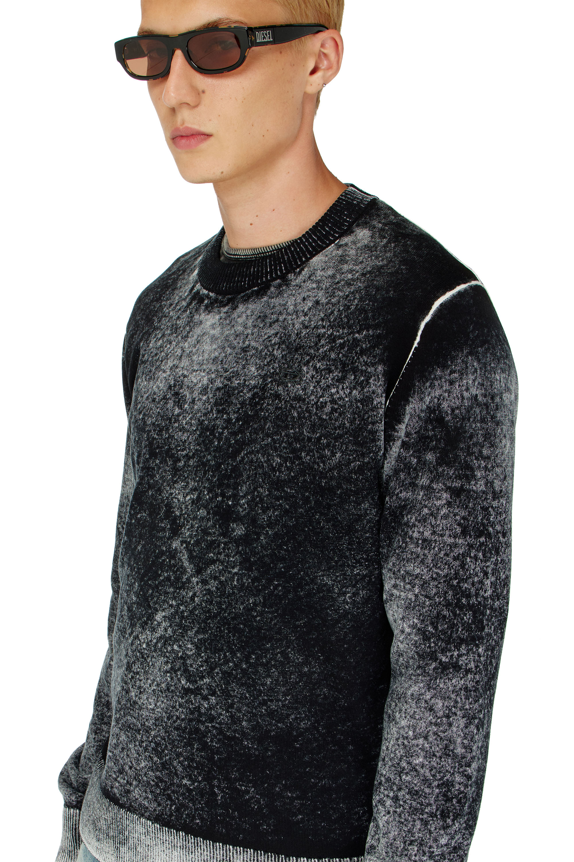 Diesel - K-LAURENT, Male's プルオーバーニット in ブラック - 4