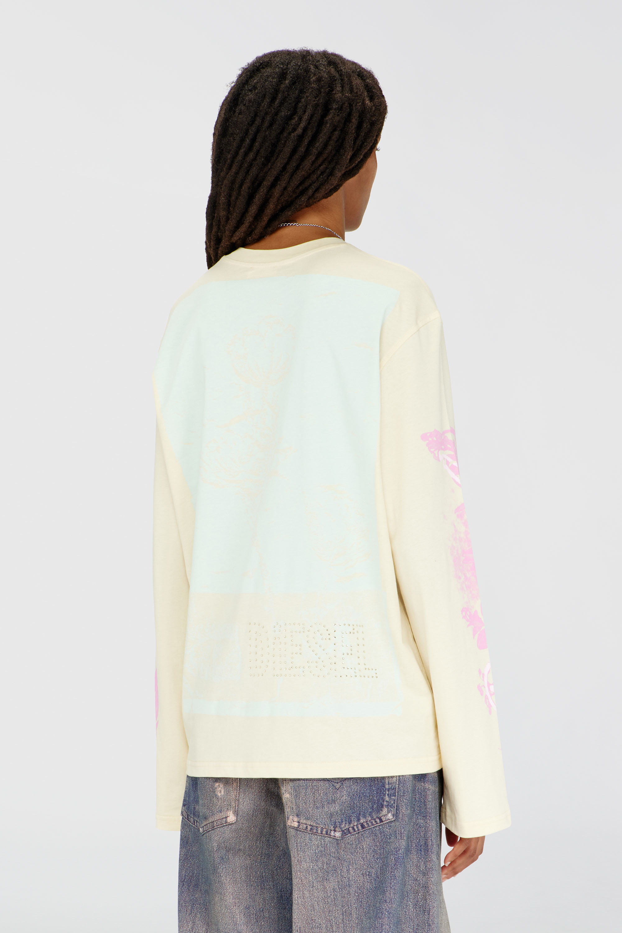 Diesel - T-HILARY-LS-AA3, Female's 長袖Tシャツ in イエロー - 4