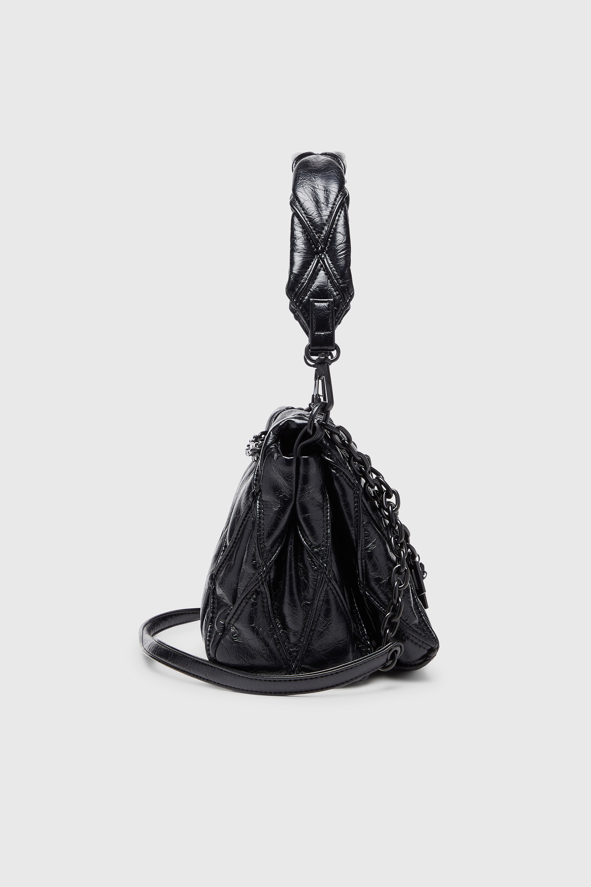 Diesel - CHARM-D SHOULDER M, Female's ショルダーバッグ M in ブラック - 3