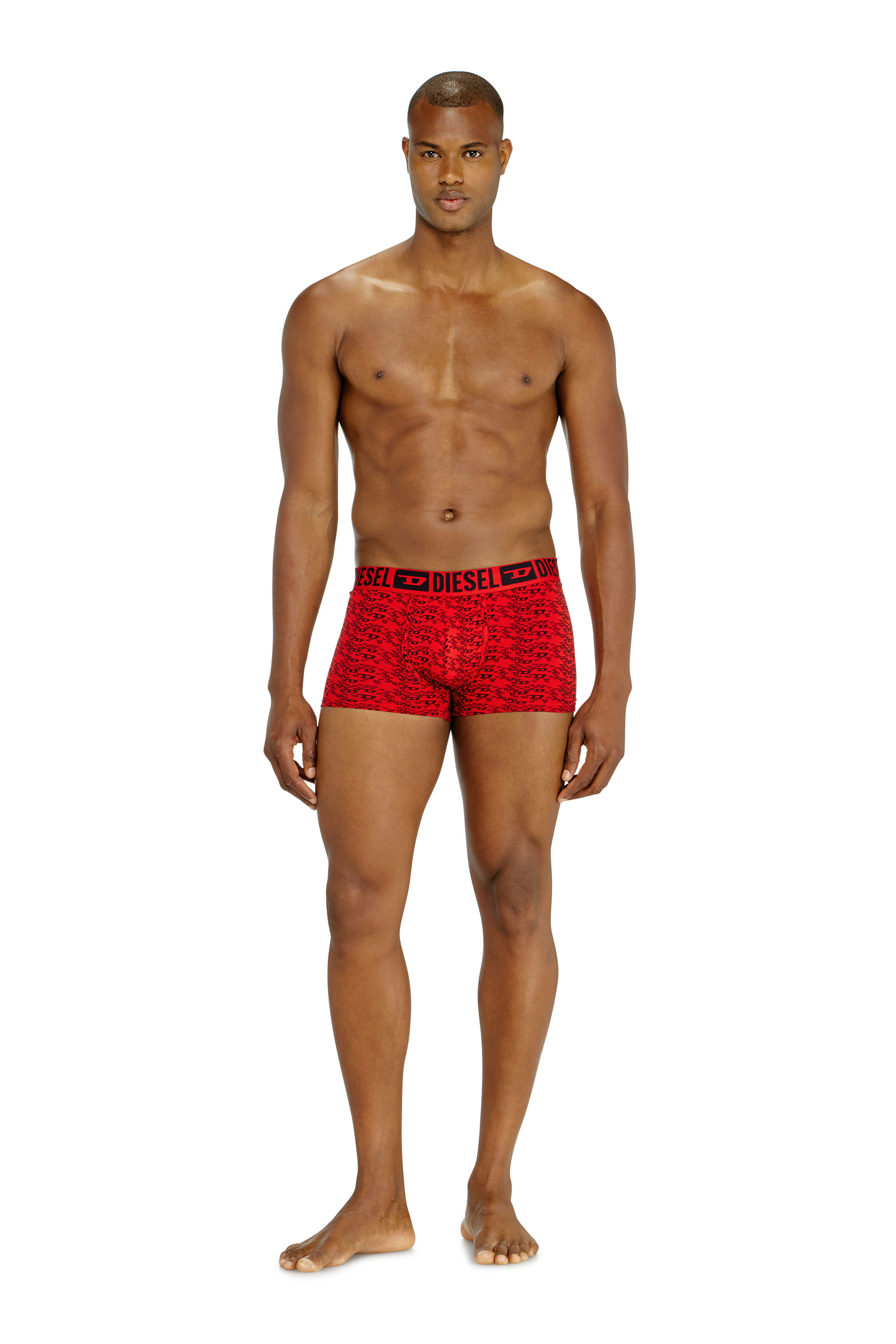Diesel - MIKE-D-CORE-3PACK, Male's ボクサーパンツ 3枚パック in ブラック/レッド - 1