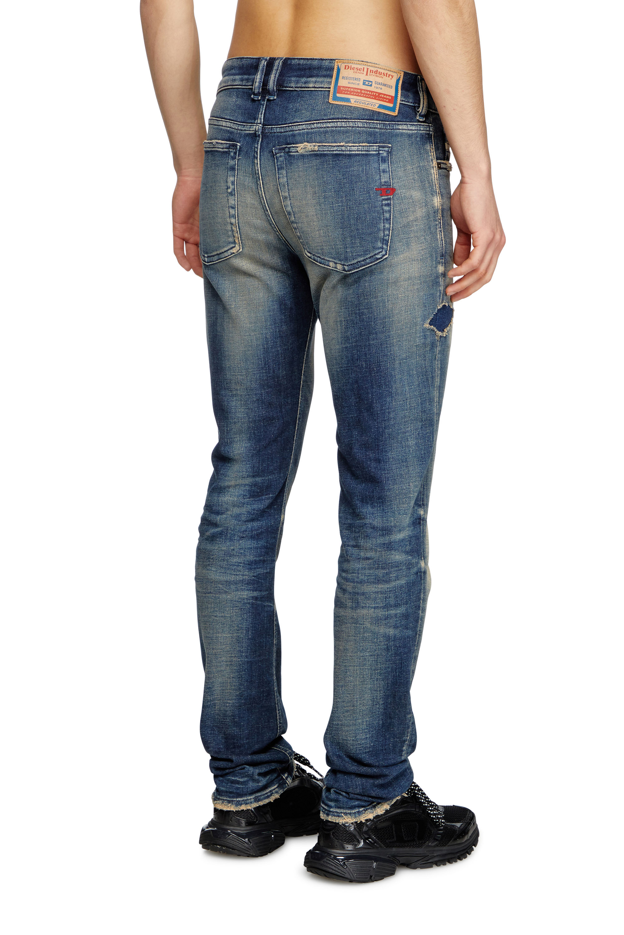 Diesel - Male's Skinny Jeans 1979 Sleenker 09K74, ダークブルー - 5