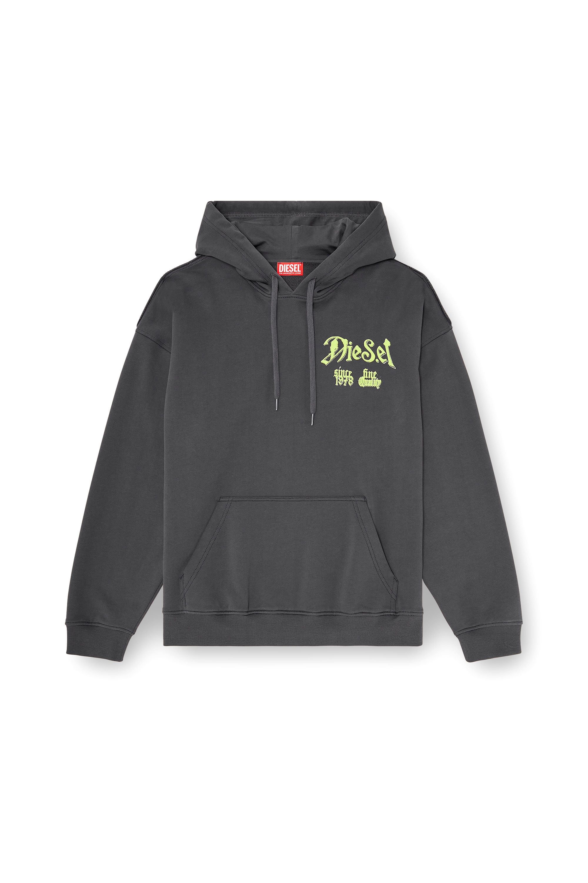 Diesel - S-BOXT-HOOD-AA2, Male's プルオーバーパーカー in ダークグレー - 3
