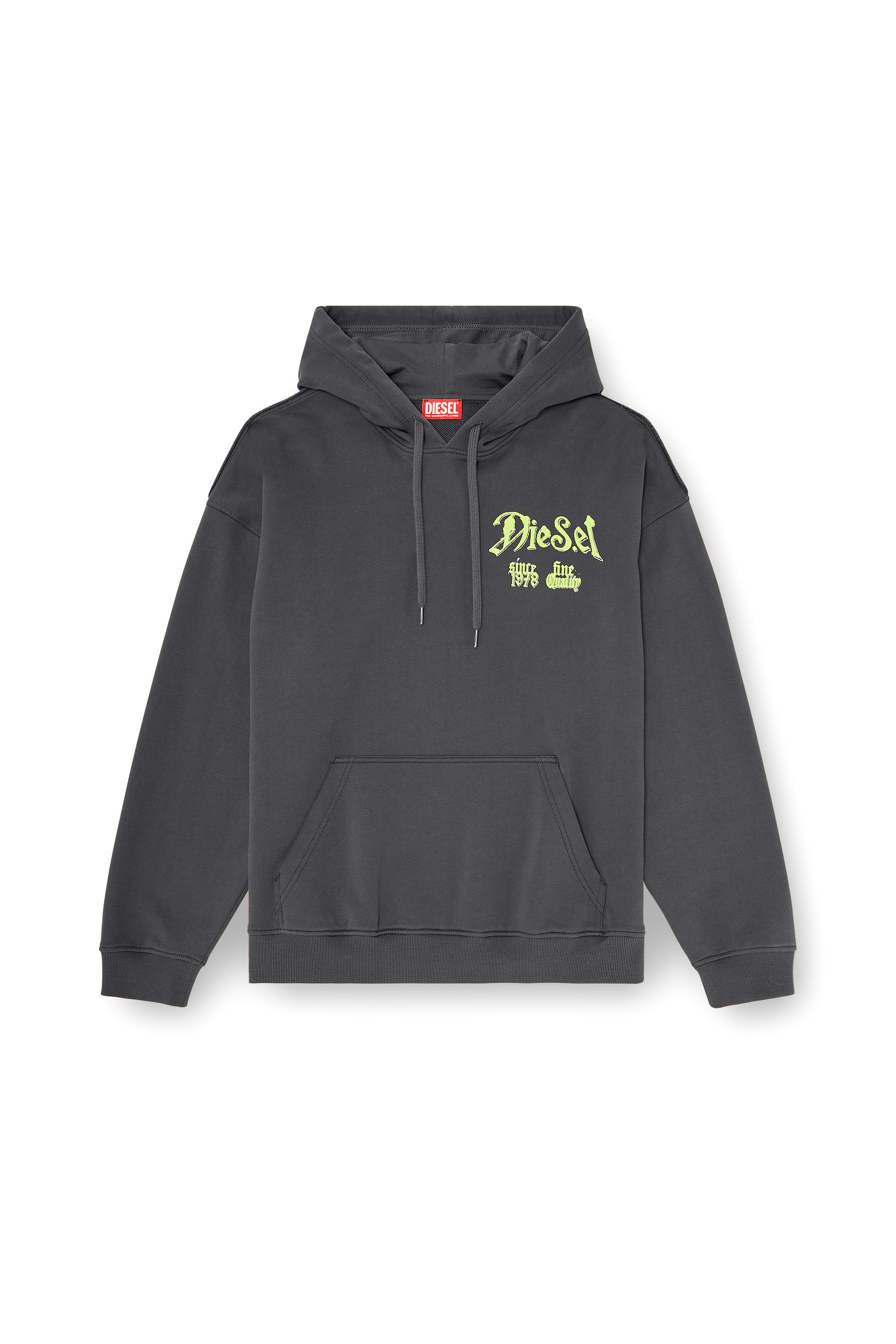 Diesel - S-BOXT-HOOD-AA2, Male's プルオーバーパーカー in ダークグレー - 2