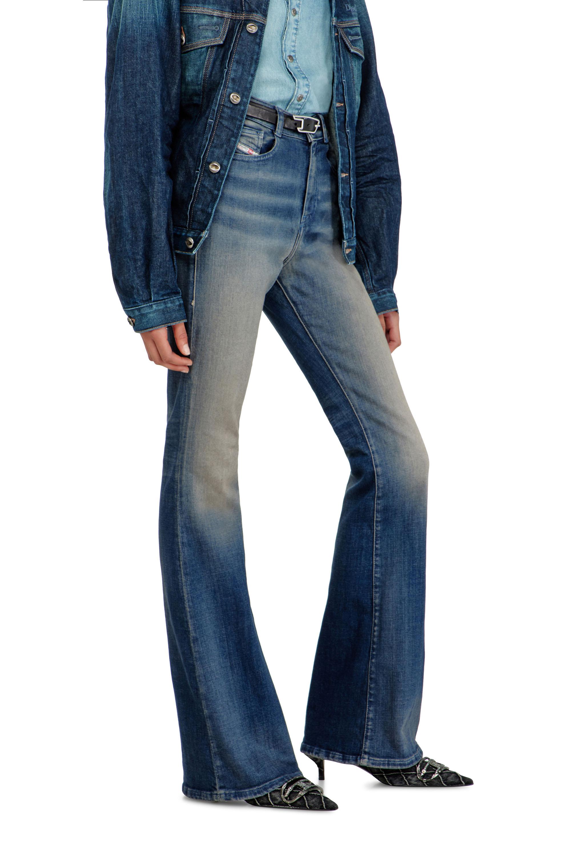 Diesel - Female's Bootcut Jeans 1973 D-Partt 09P67, ダークブルー - 7