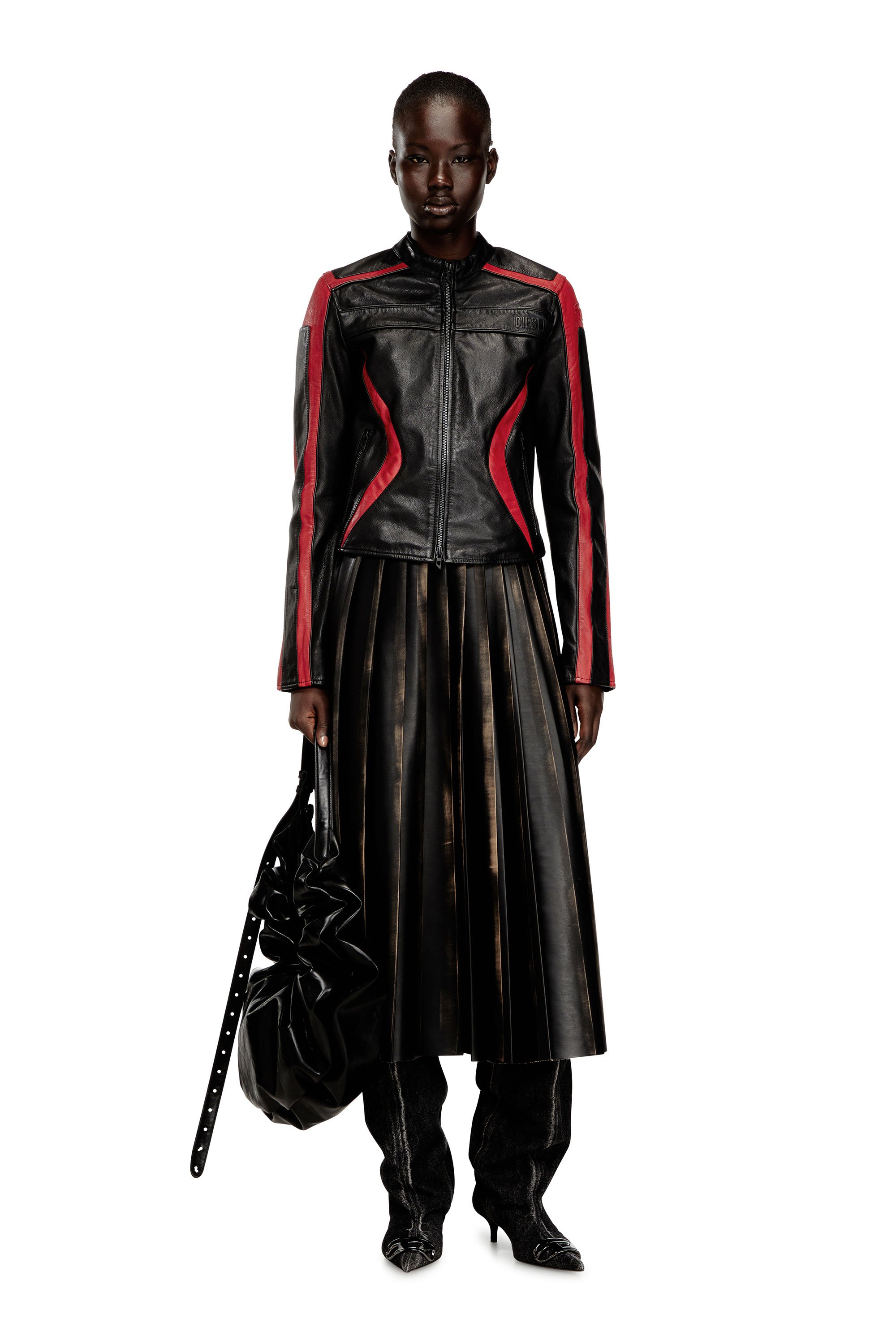 Diesel - O-SAKA, Female's ミディスカート in ブラック/ブラウン - 2