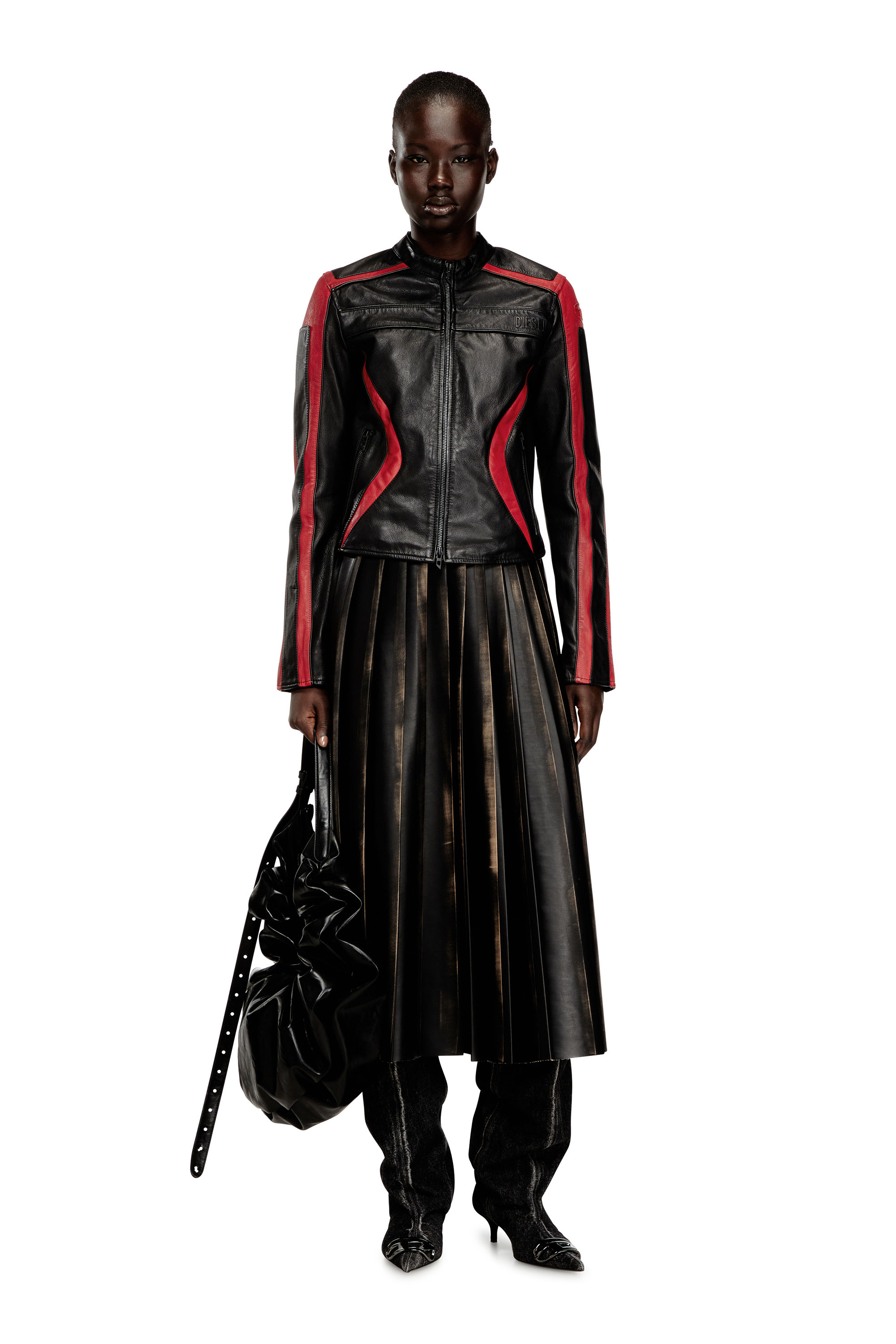 Diesel - O-SAKA, Female's ミディスカート in ブラック/ブラウン - 1