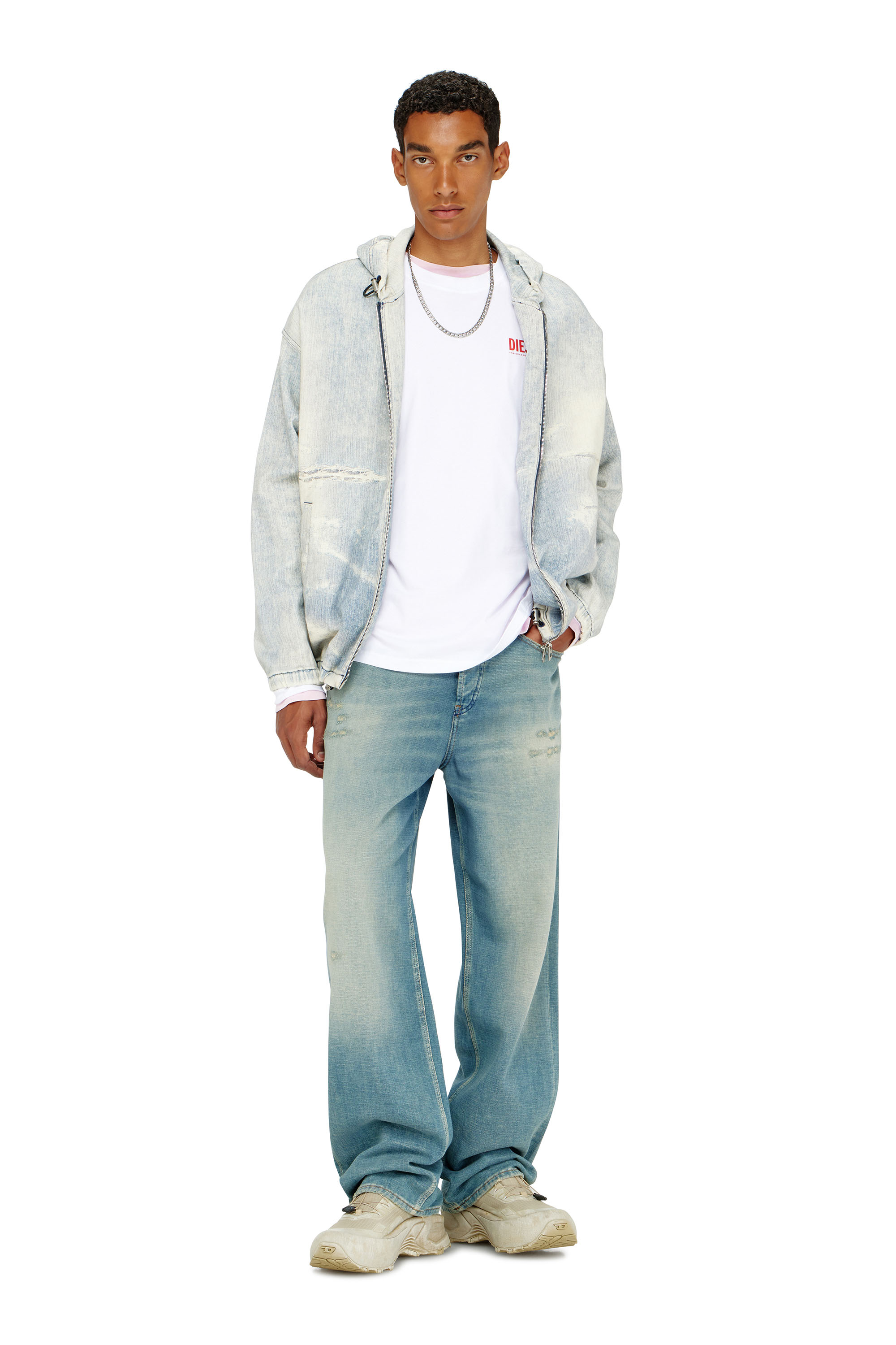 Diesel - T-BOXT-LS-BISK, Male's 長袖Tシャツ in ホワイト - 1
