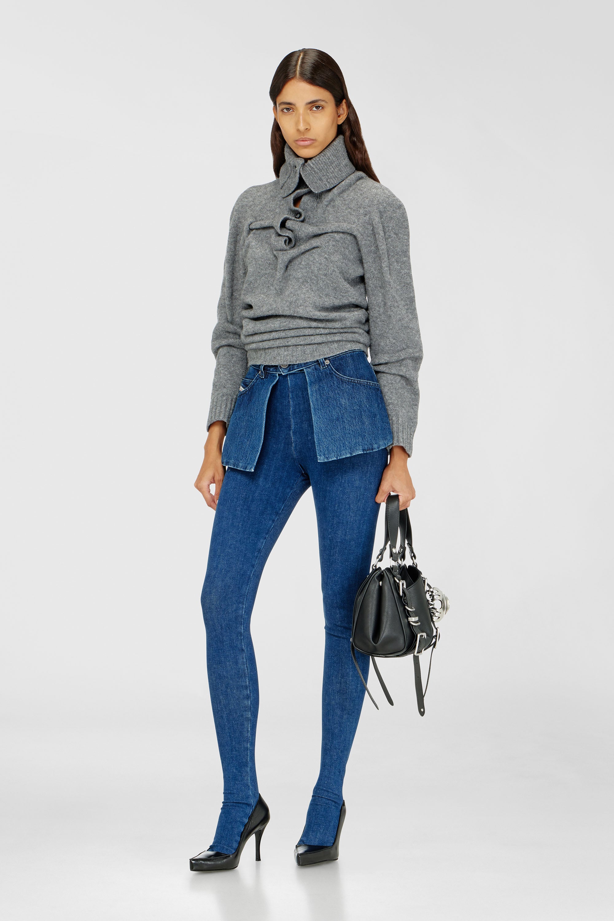 Diesel - Female's Skinny Jeans D-Spika 09R31, ダークブルー - 1