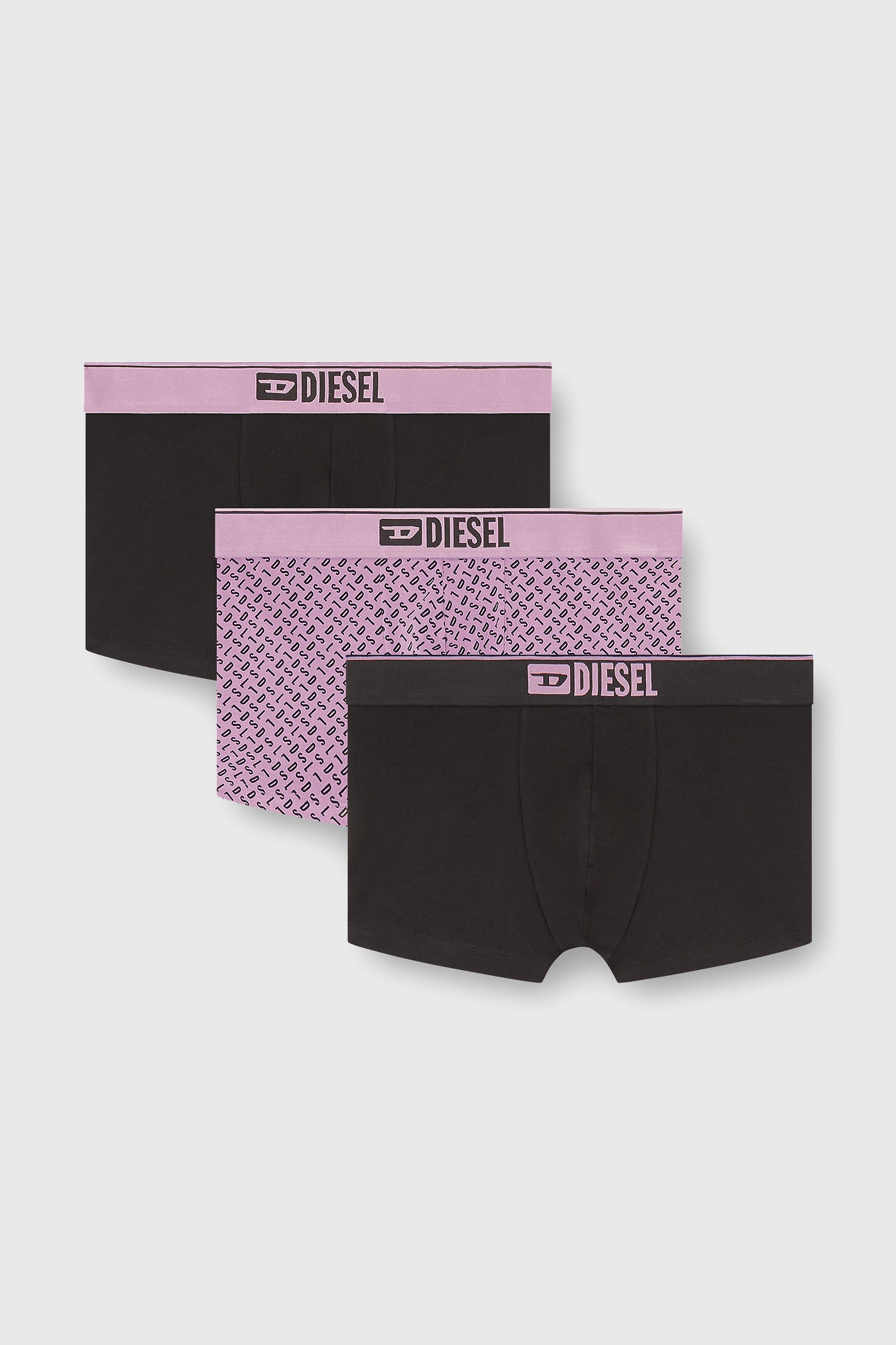 Diesel - DAMIEN-D-BOX-3PACK, Male's ボクサーパンツ 3枚パック in ライラック - 1