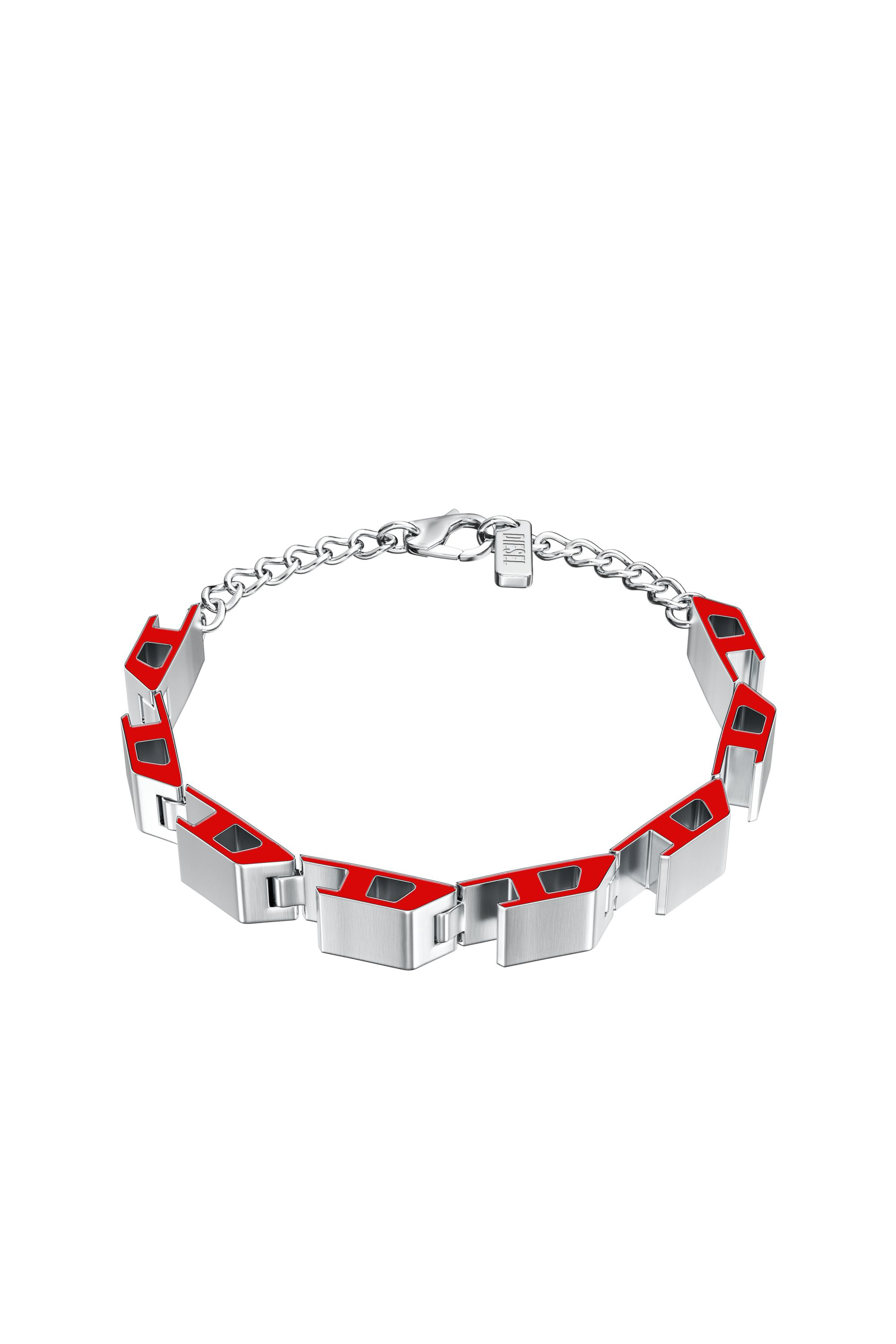 Diesel - DX1690040 JEWELLERY, Unisex's Stainless steel bracelet in シルバー/ブルー - 1