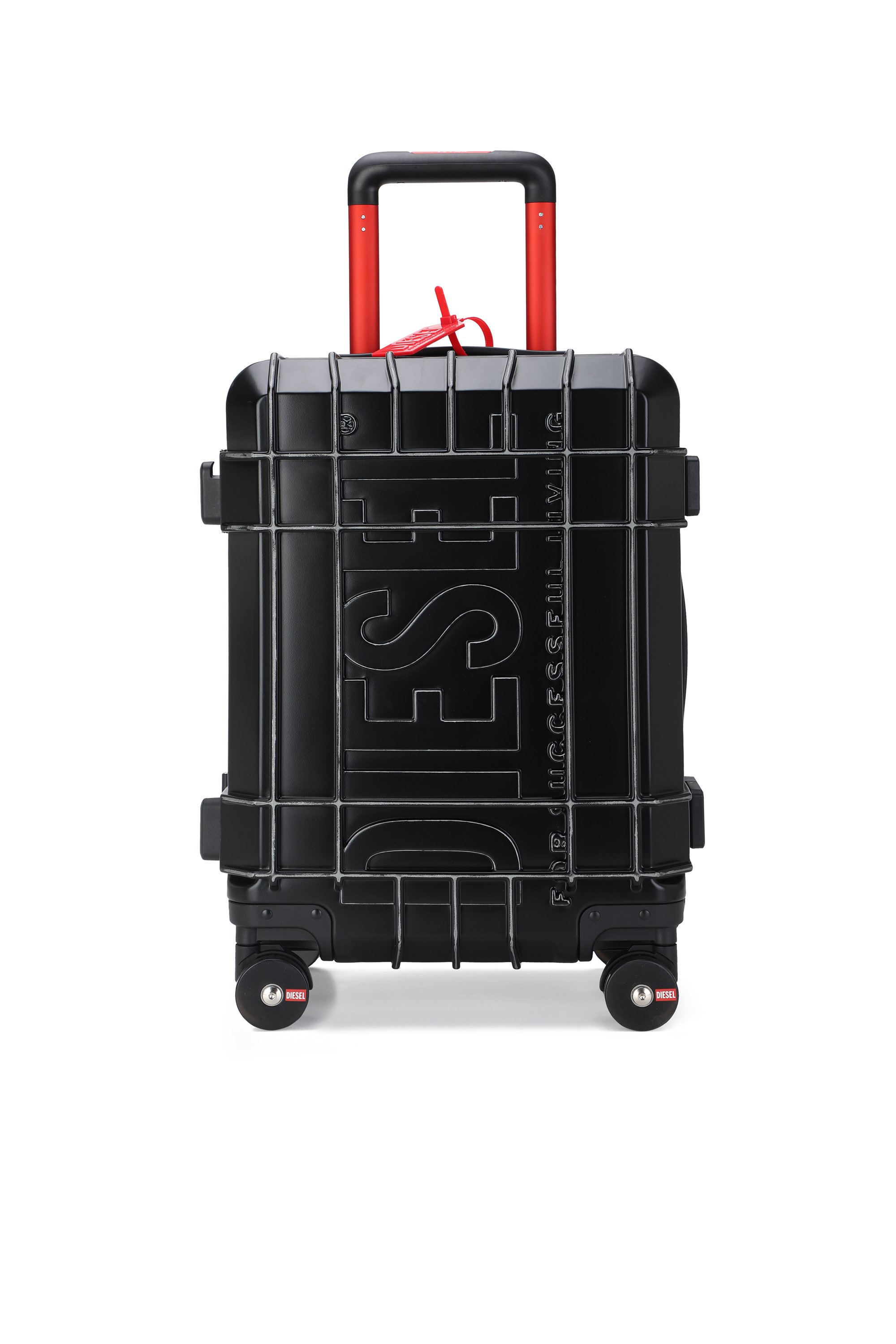 Diesel - DIESEL PC STRONG IMAGE TROLLEY- DSL003, Unisex's Rugged carry‑on suitcase 20" in ブラック - 1