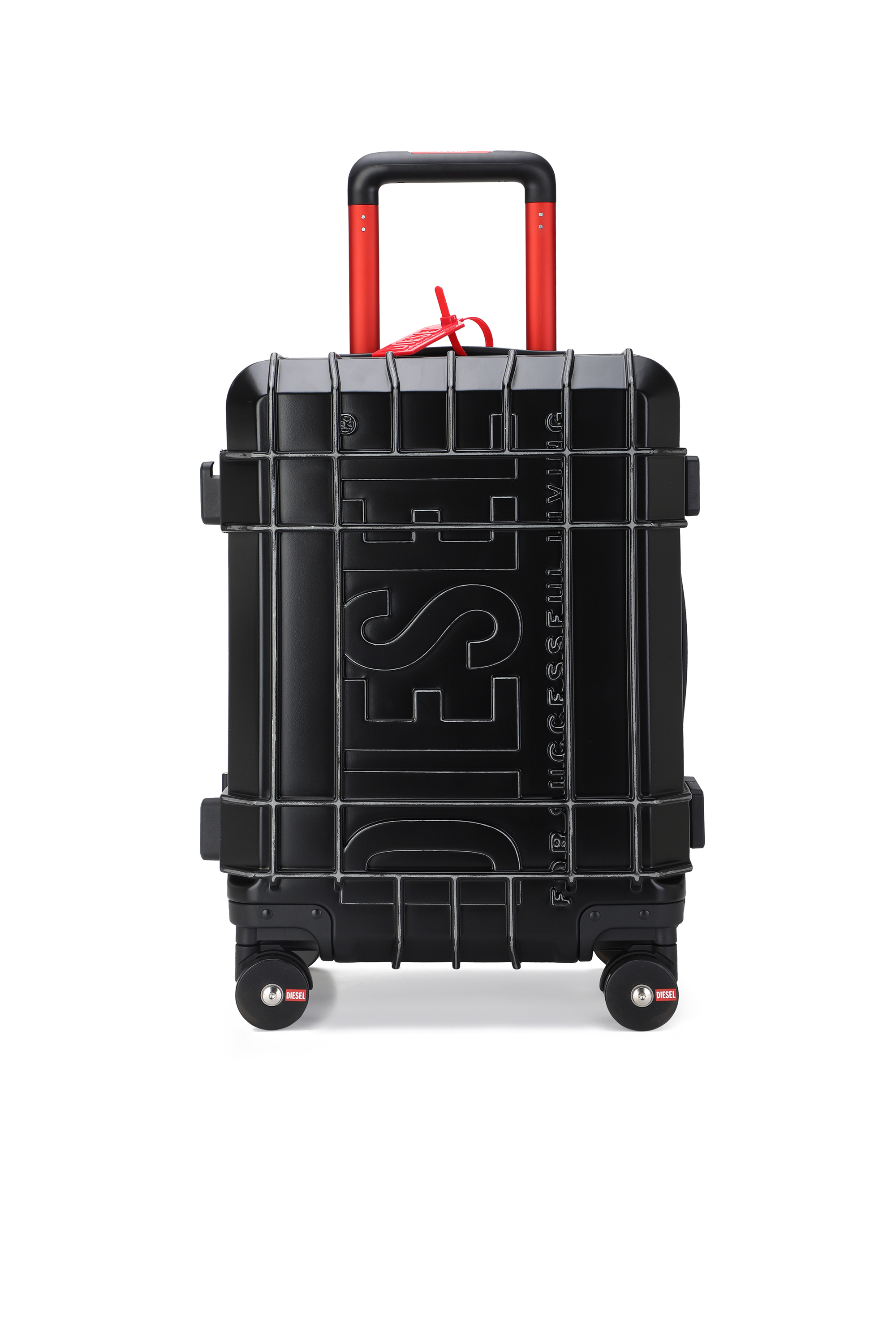 Diesel - DIESEL PC STRONG IMAGE TROLLEY- DSL003, Unisex's Rugged carry‑on suitcase 20" in ブラック - 1