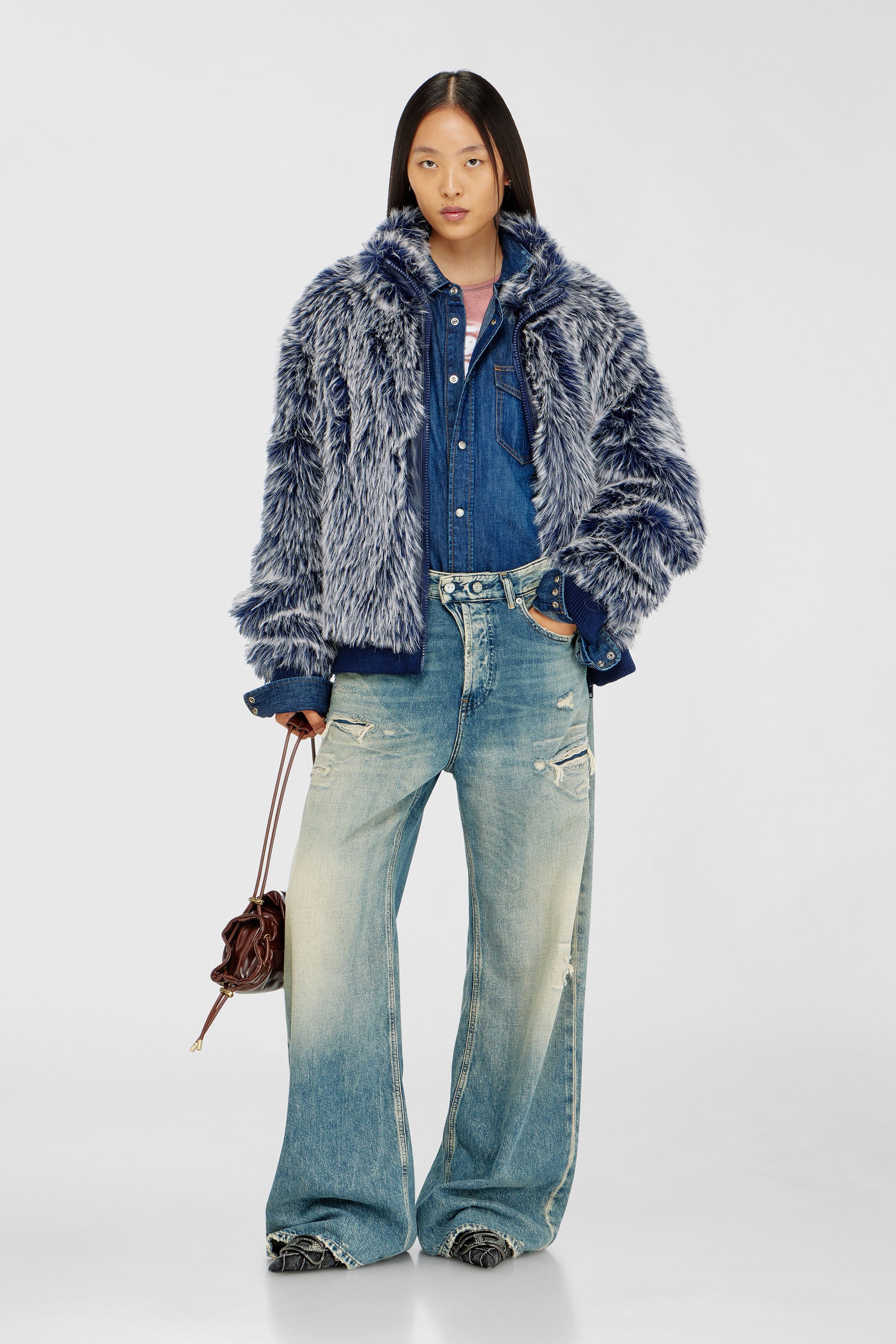 Diesel - Female's Relaxed Jeans 1996 D-Sire 09P62, ミディアムブルー - 1