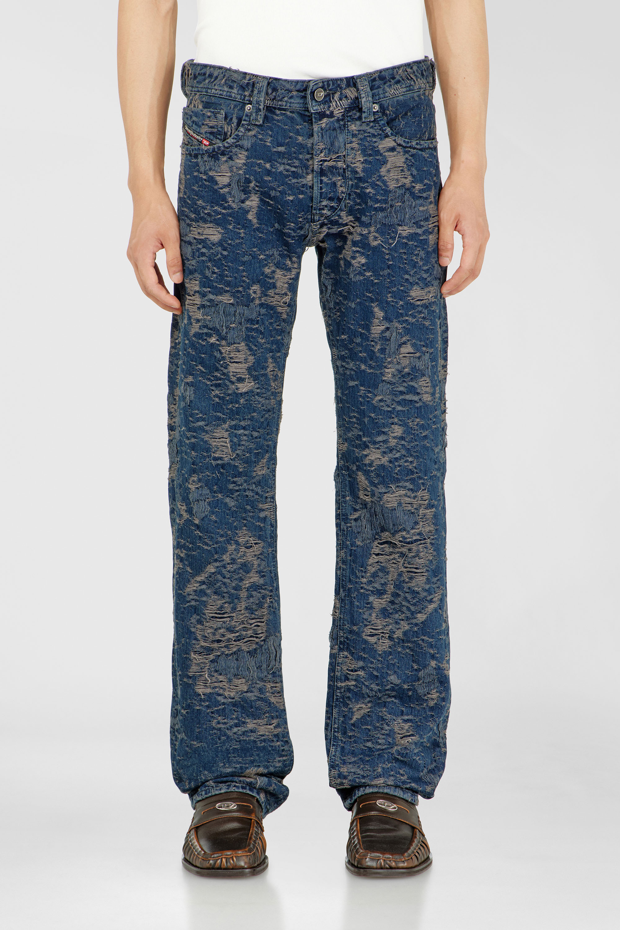 Diesel - Male's Regular Jeans 1985 Larkee 007FC, ダークブルー - 1