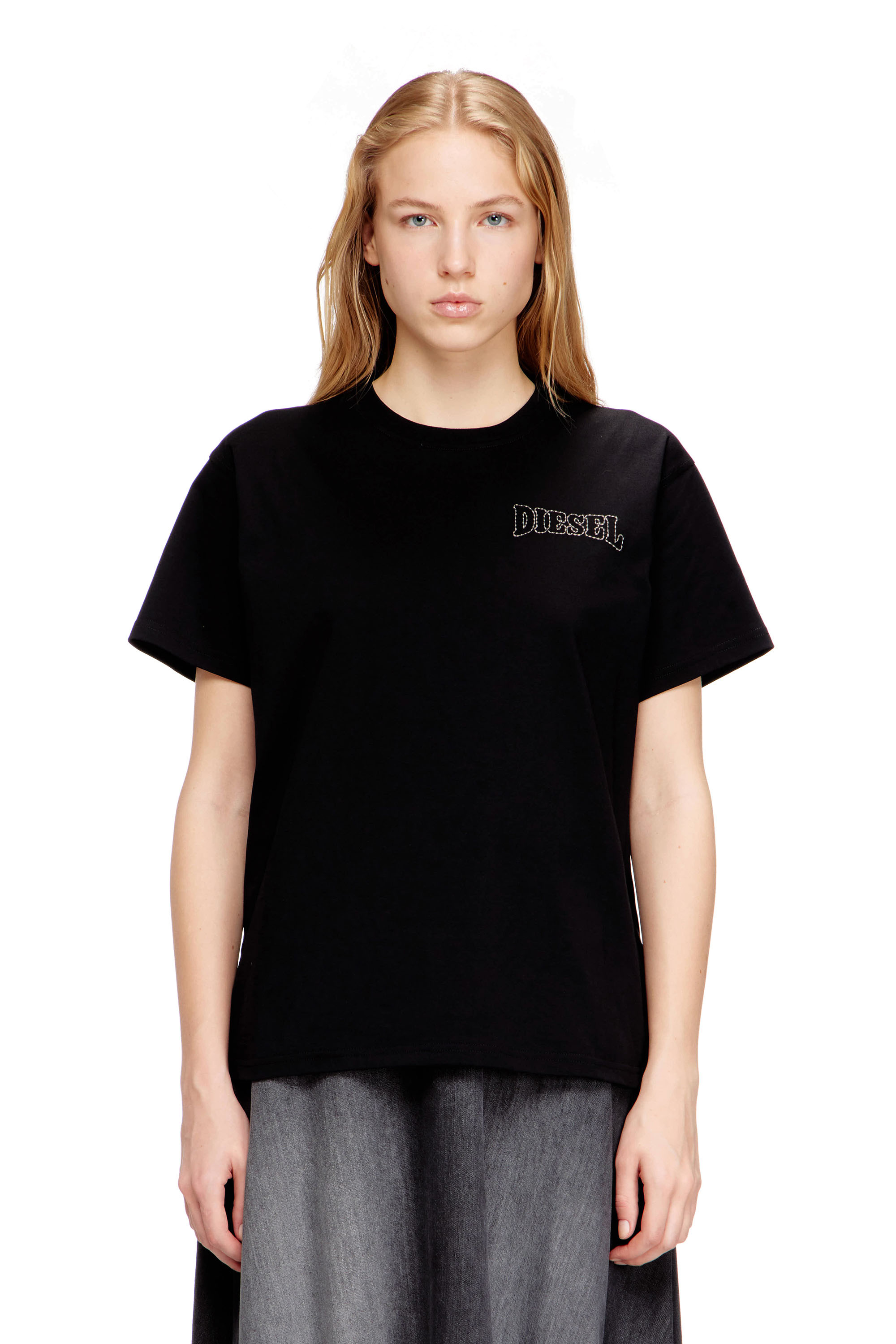 Diesel - T-NORMY-S17, Female's Tシャツ in ブラック - 3