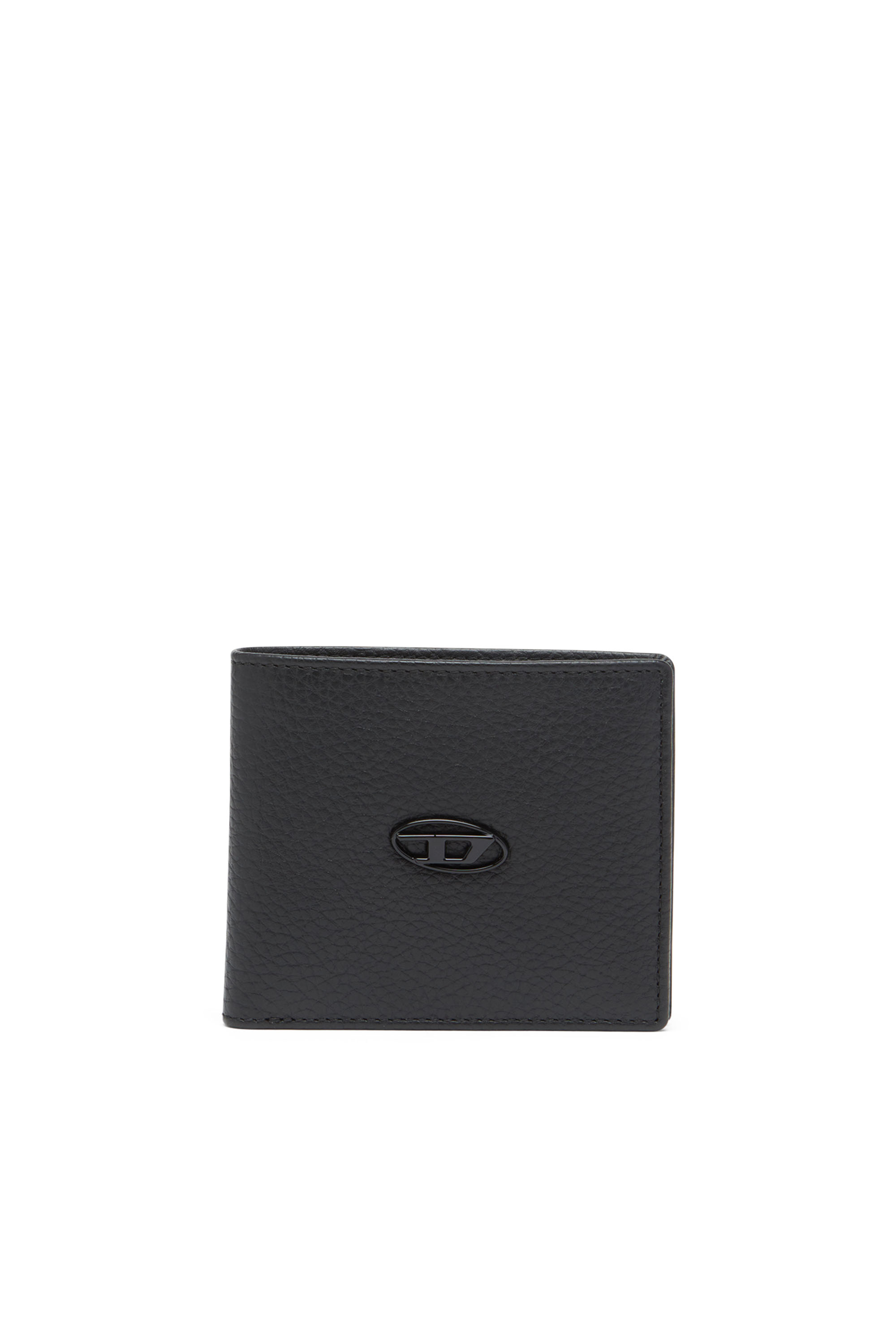 Diesel - BI FOLD COIN S, Male's カウレザー二つ折りウォレット in ブラック - 1