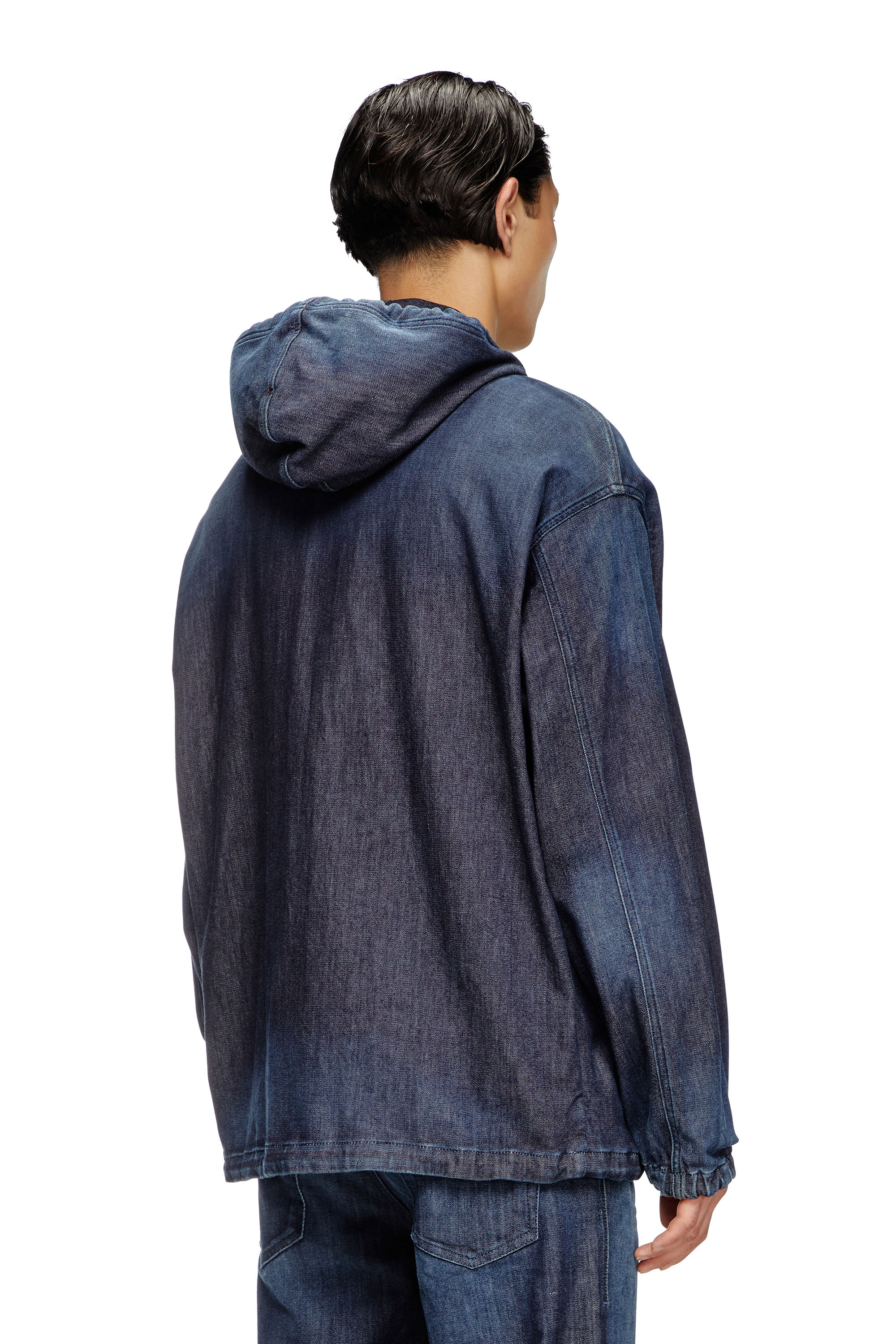 Diesel - D-WYNNY JOGG, Male's Hooded JoggJeans jacket in ダークブルー - 5