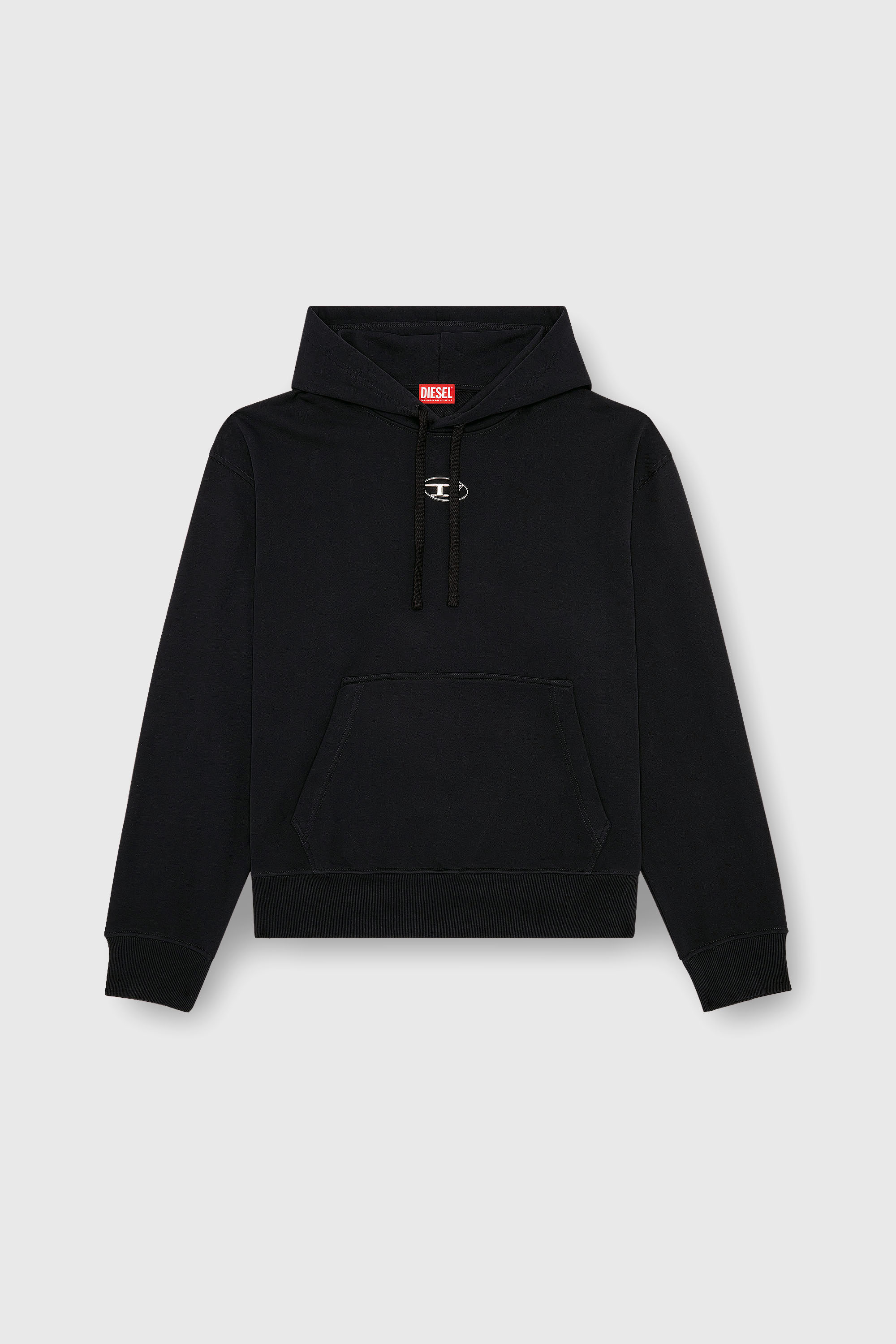 Diesel - S-MACS-HOOD-OD, Male's プルオーバーパーカー in ブラック - 2