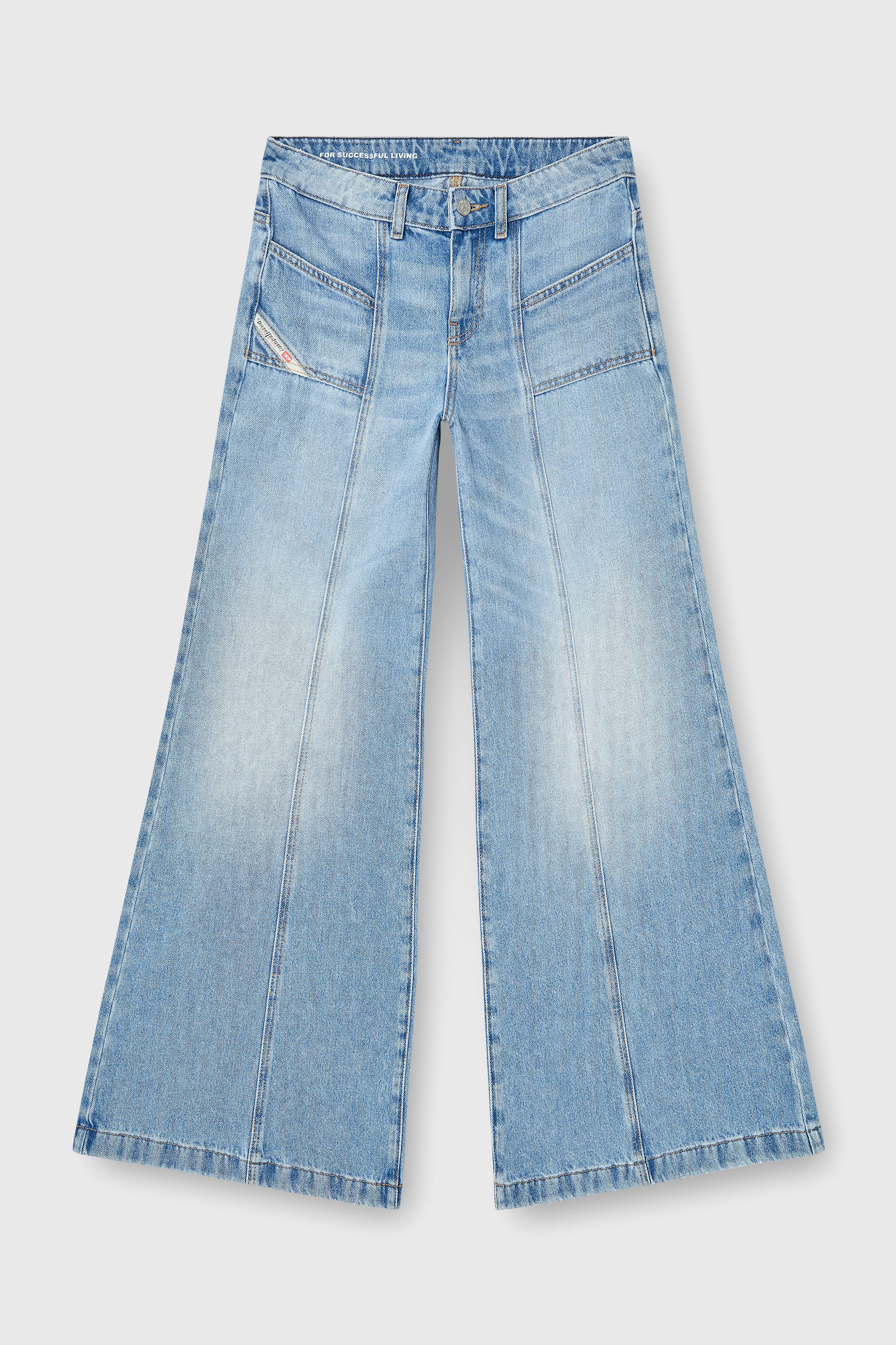 Diesel - Female's Flare Jeans D-Akii 0CLBA, ライトブルー - 4