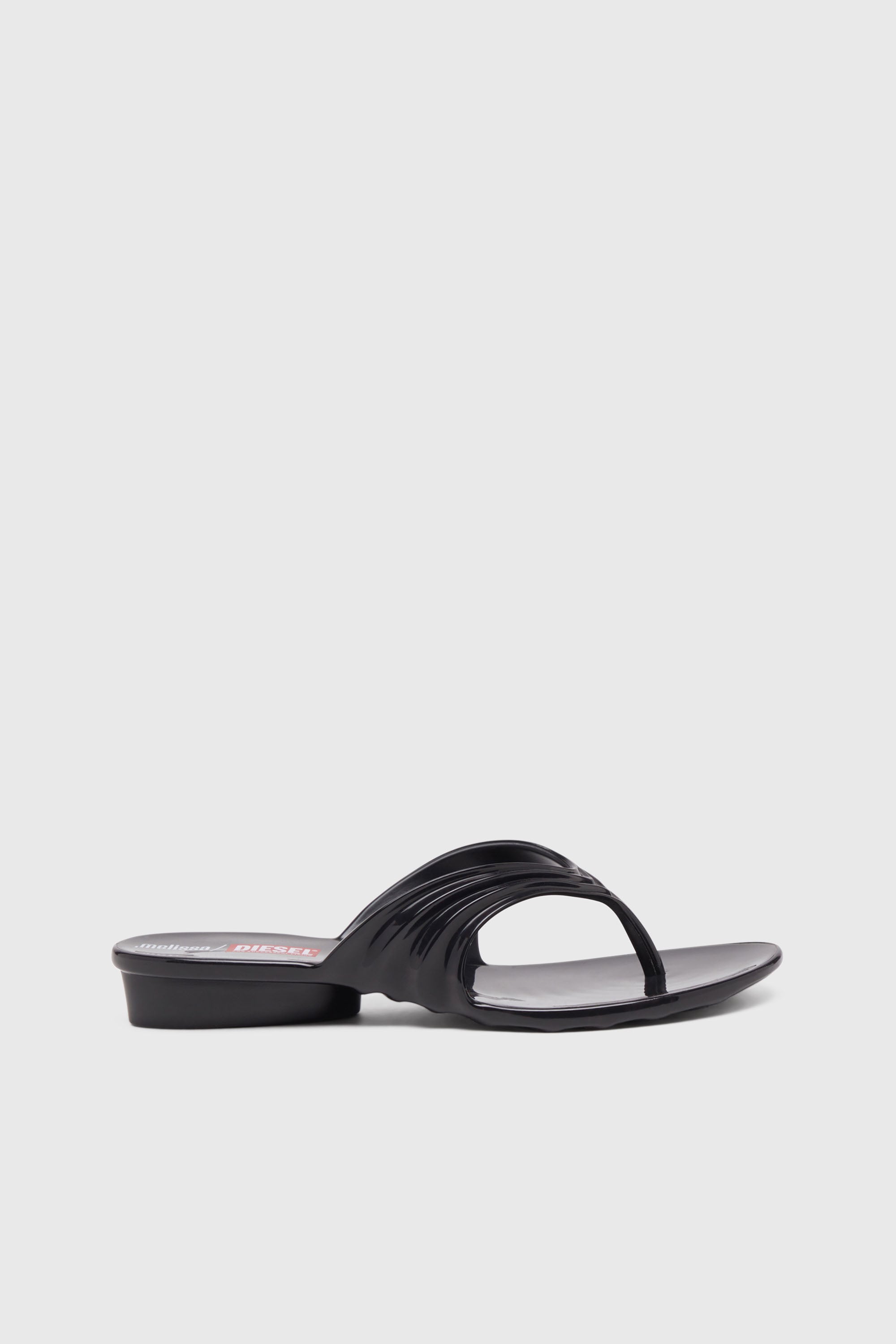 Diesel - MELISSA QUANTUM THONG, Female's Sculptural flip-flops in Melflex&reg; in ブラック - 1