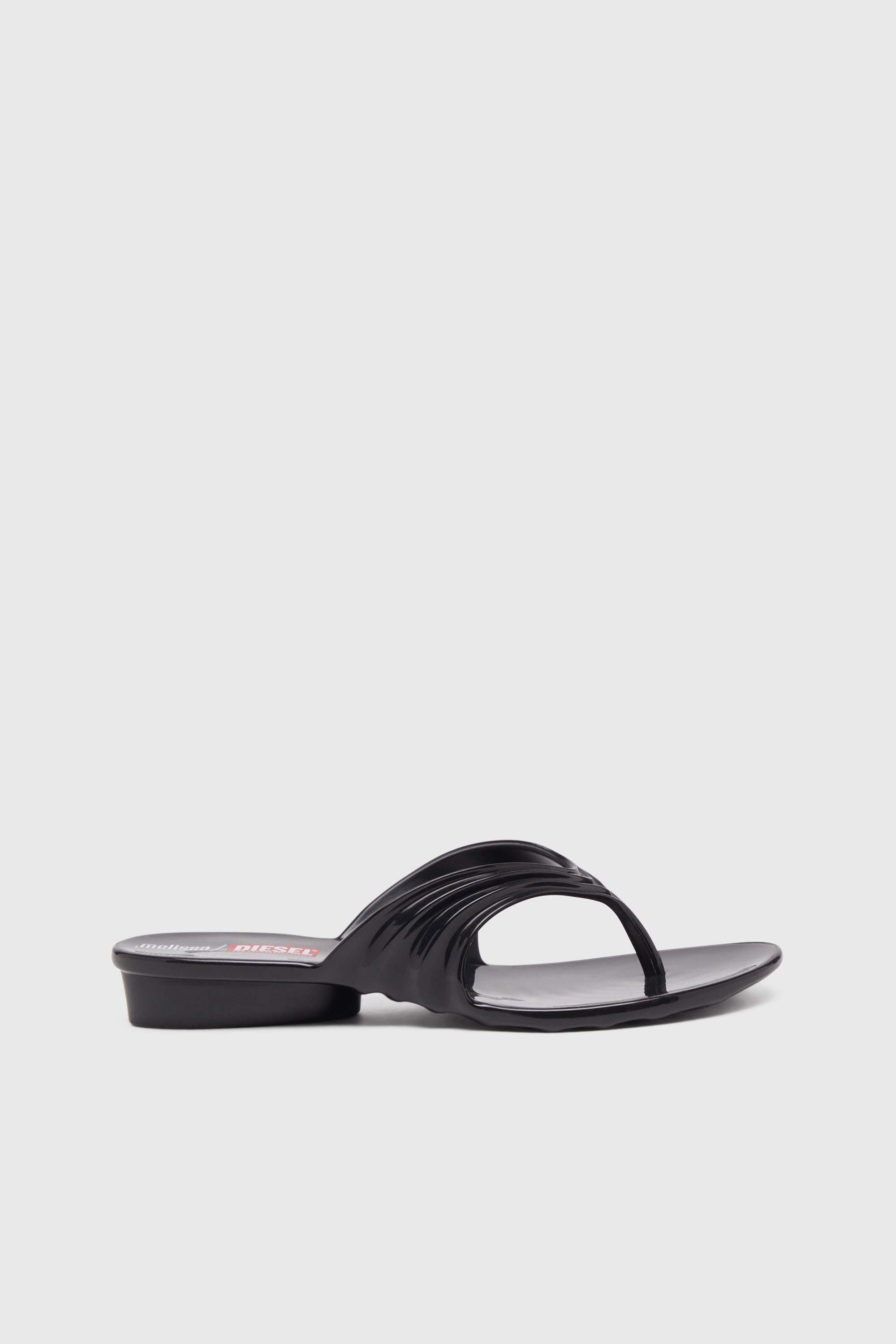 Diesel - MELISSA QUANTUM THONG, Female's Sculptural flip-flops in Melflex&reg; in ブラック - 2