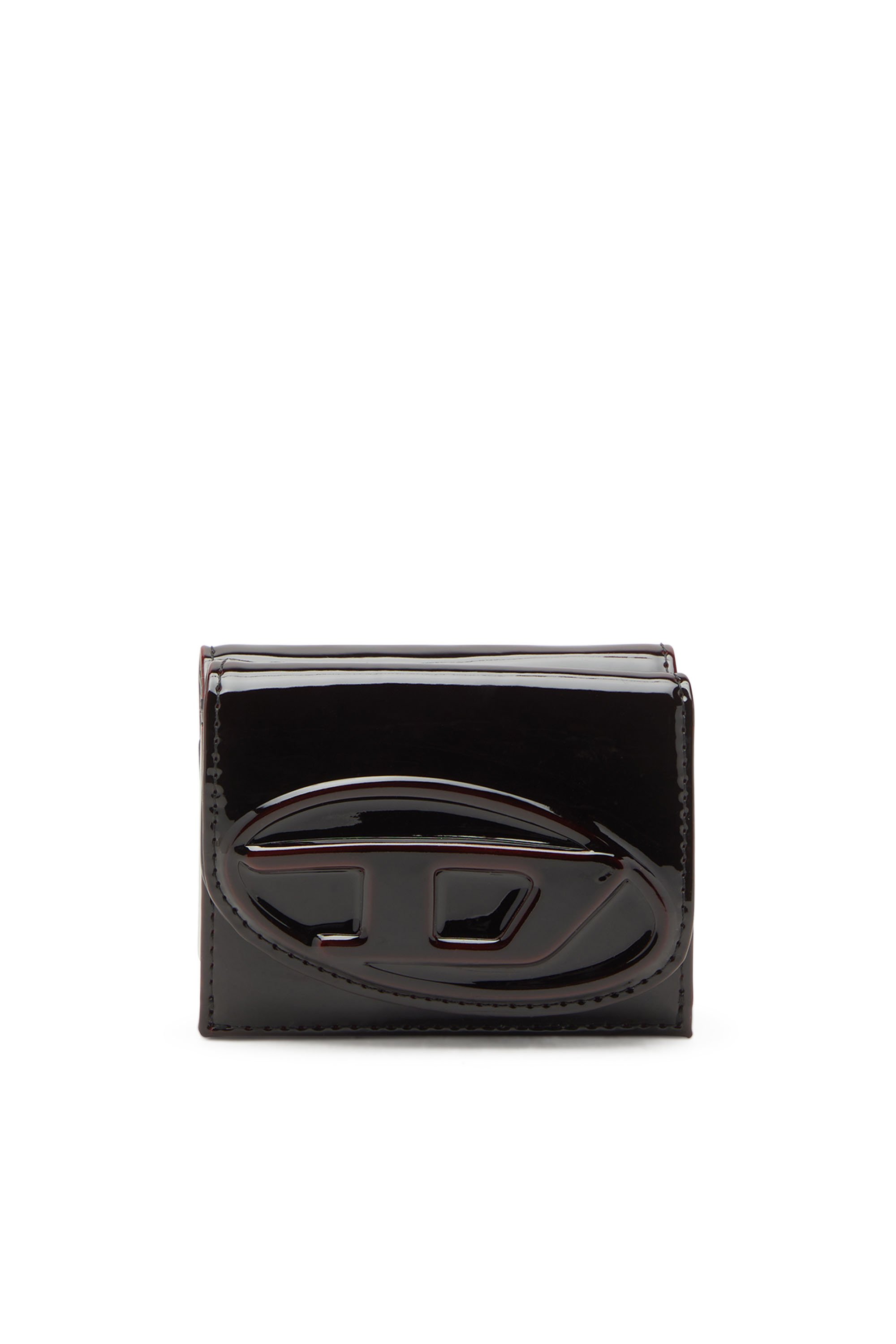 Diesel - 1DR  TRI FOLD COIN XS II, Female's Tri-fold wallet in liquid PU in バーガンディー - 1