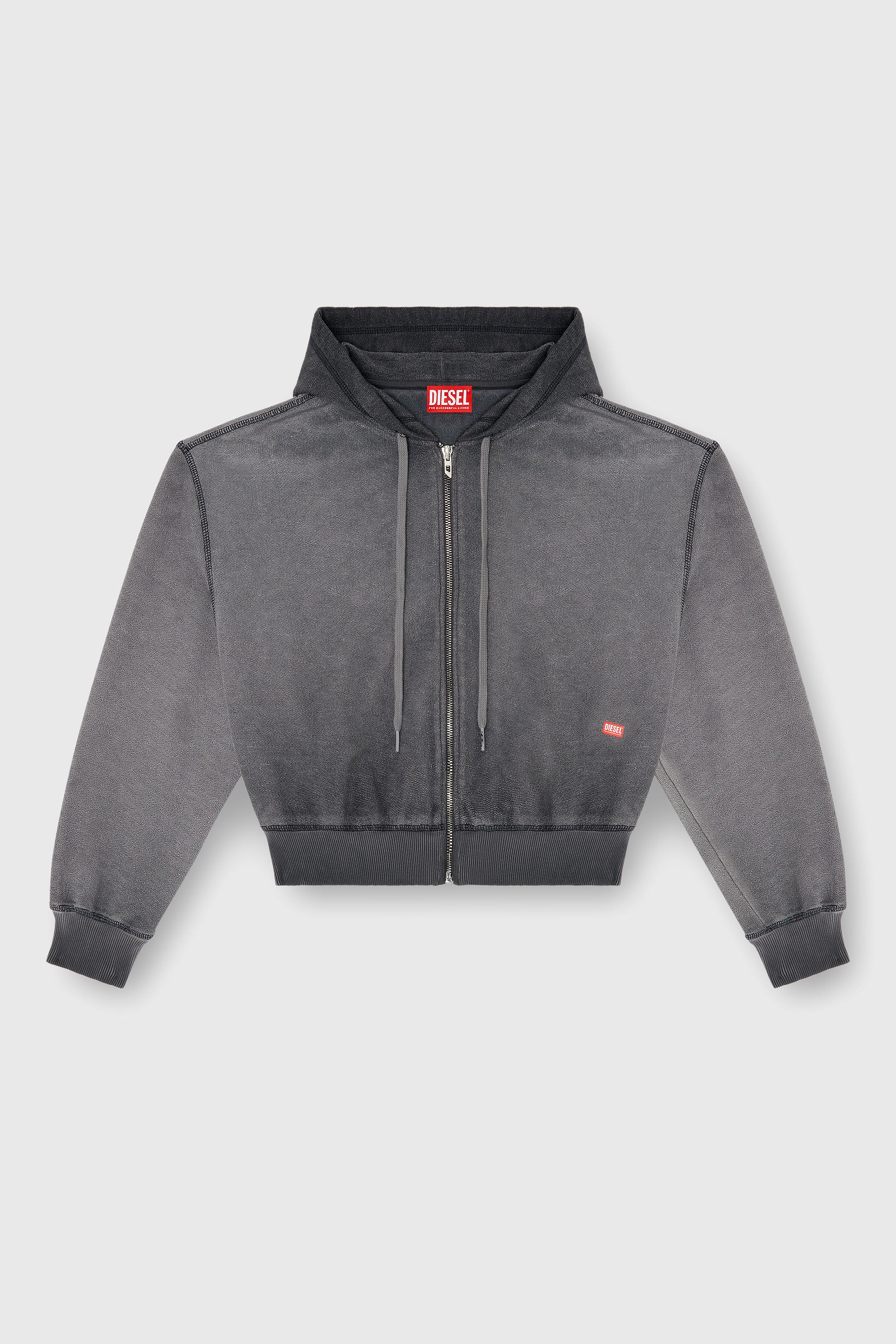 Diesel - F-SUNNY-HOOD-ZIP, Female's ジップアップパーカー in グレー - 2