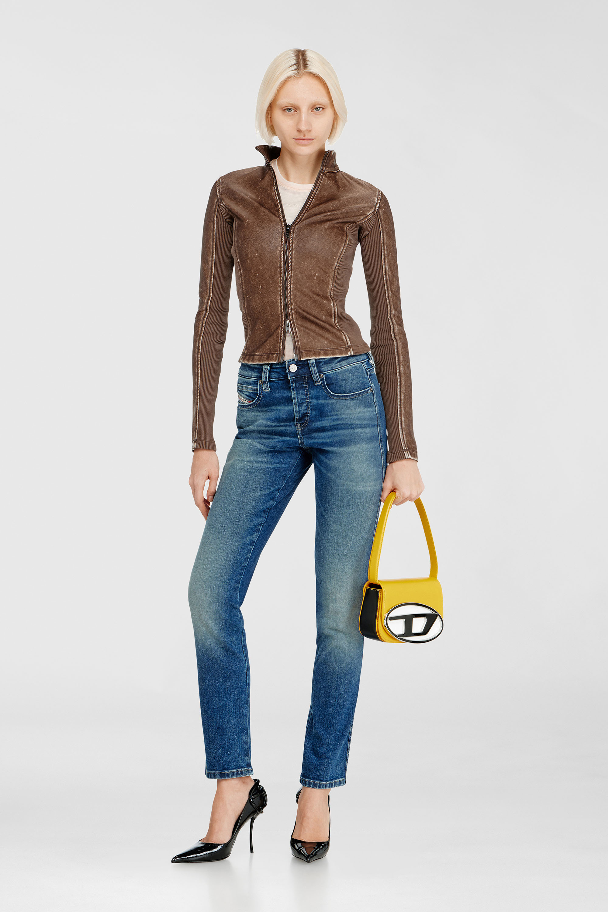 Diesel - Female's Slim Jeans 1992 D-Jiann 0DBEE, ミディアムブルー - 2
