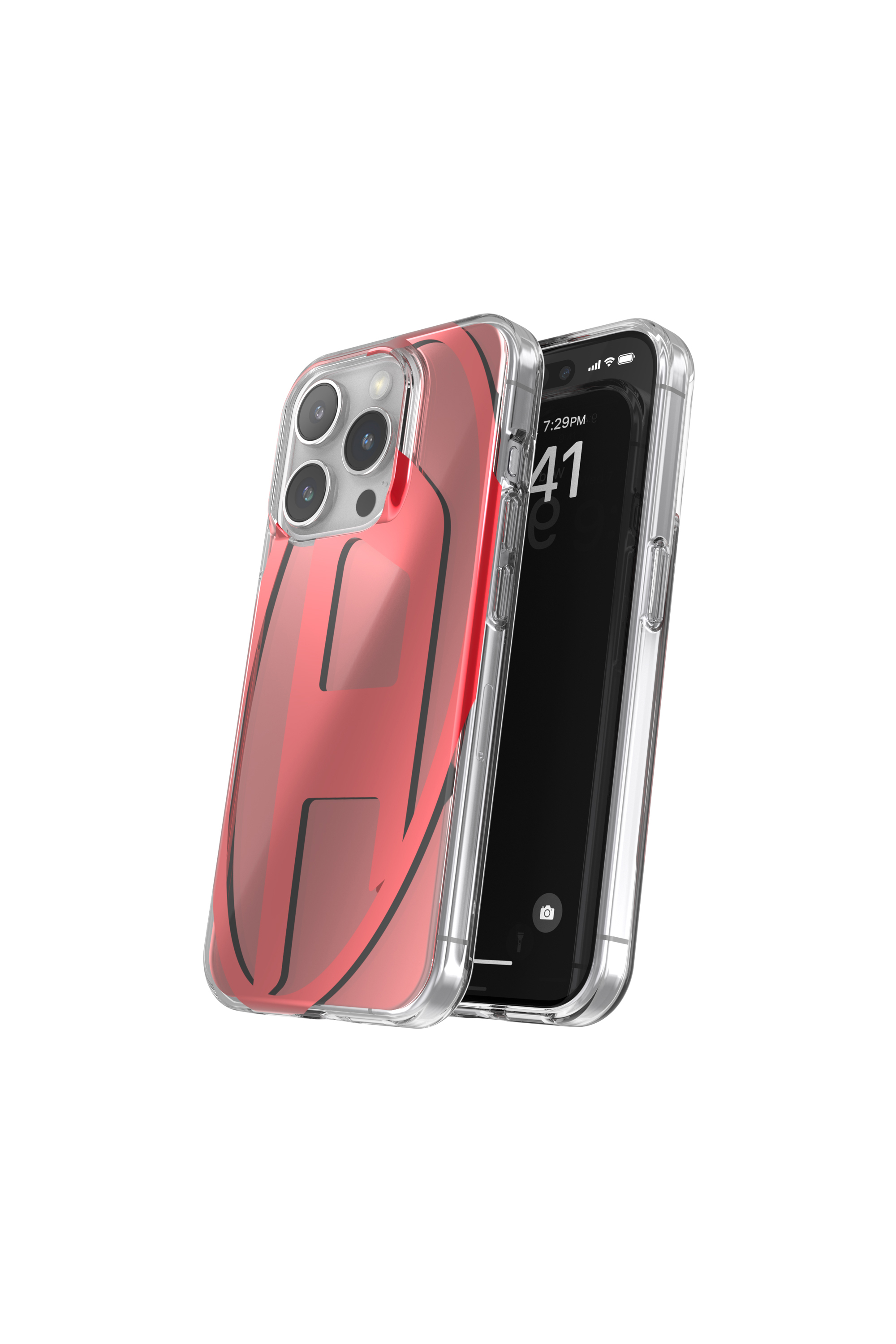 Diesel - 60044 AOP CASE, Unisex's iPhone 15 Pro in レッド - 3