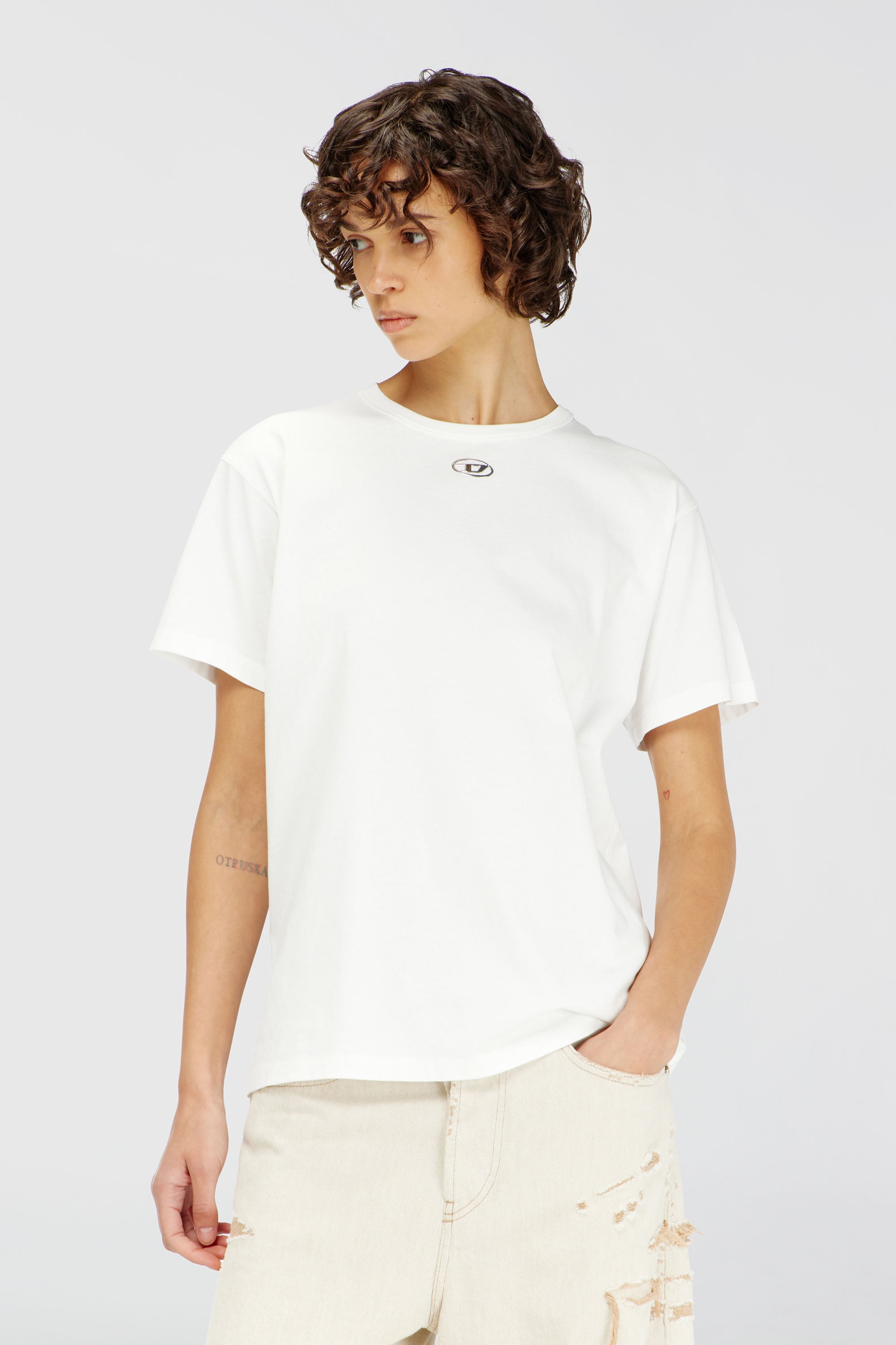 Diesel - T-NORMY-OD-S1, Female's Tシャツ in ホワイト - 1