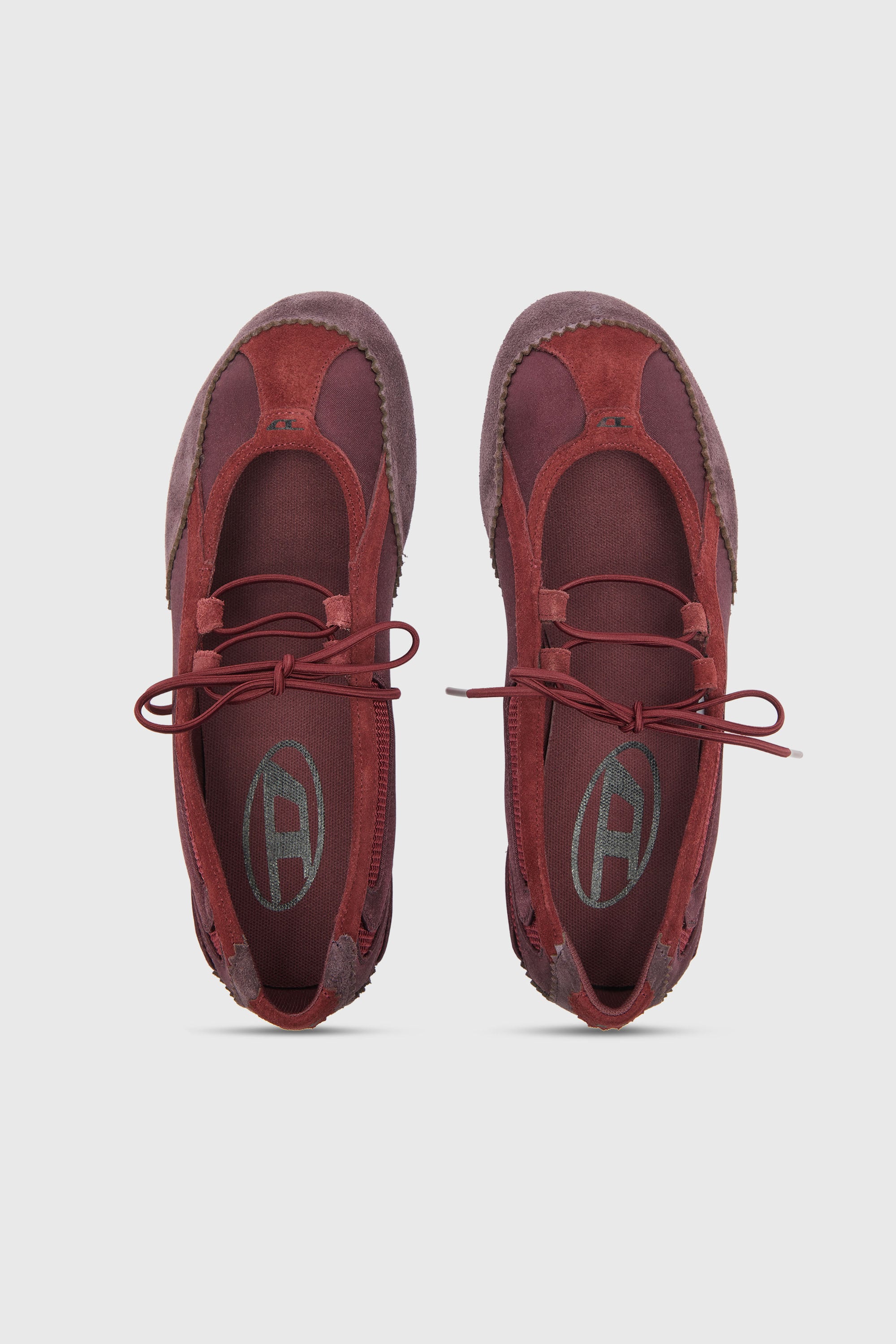 Diesel - D-MILE BALLERINA LACE UP II W, Female's バレエスニーカー in バーガンディー - 5