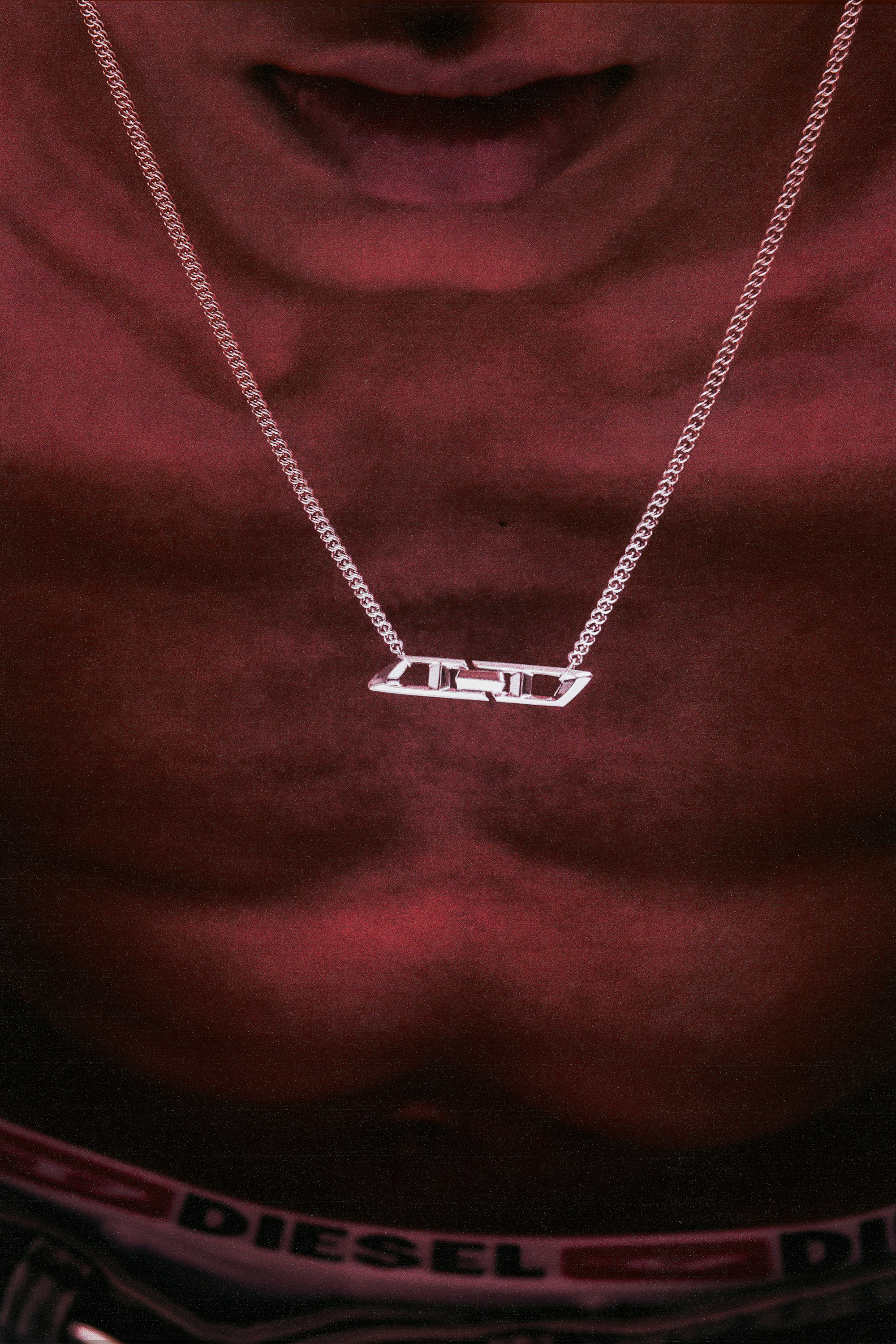 Diesel - DL1351040 STERLING SILVER JEWEL, Unisex's ネックレス in シルバー - 3