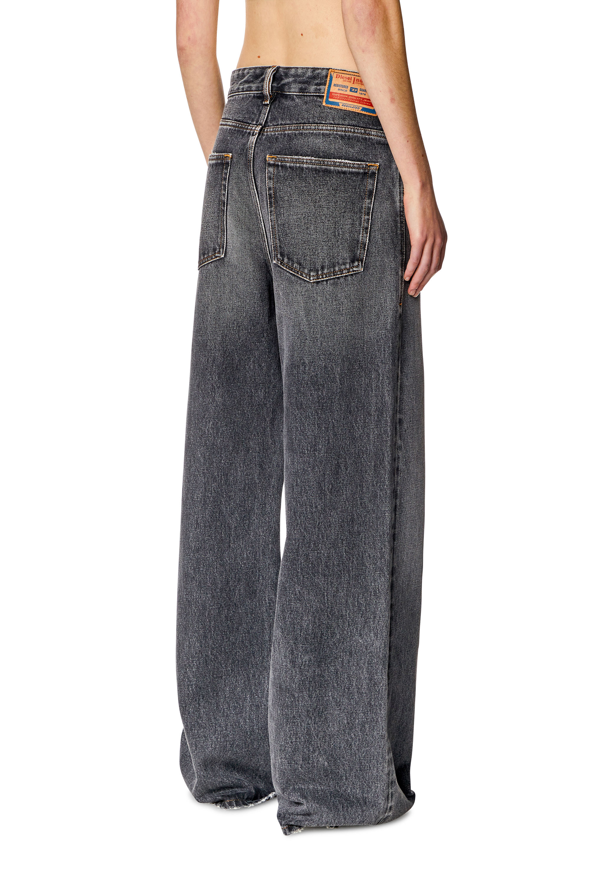 Diesel - Female's Relaxed Jeans 1996 D-Sire 007F6, ブラック/ダークグレー - 4