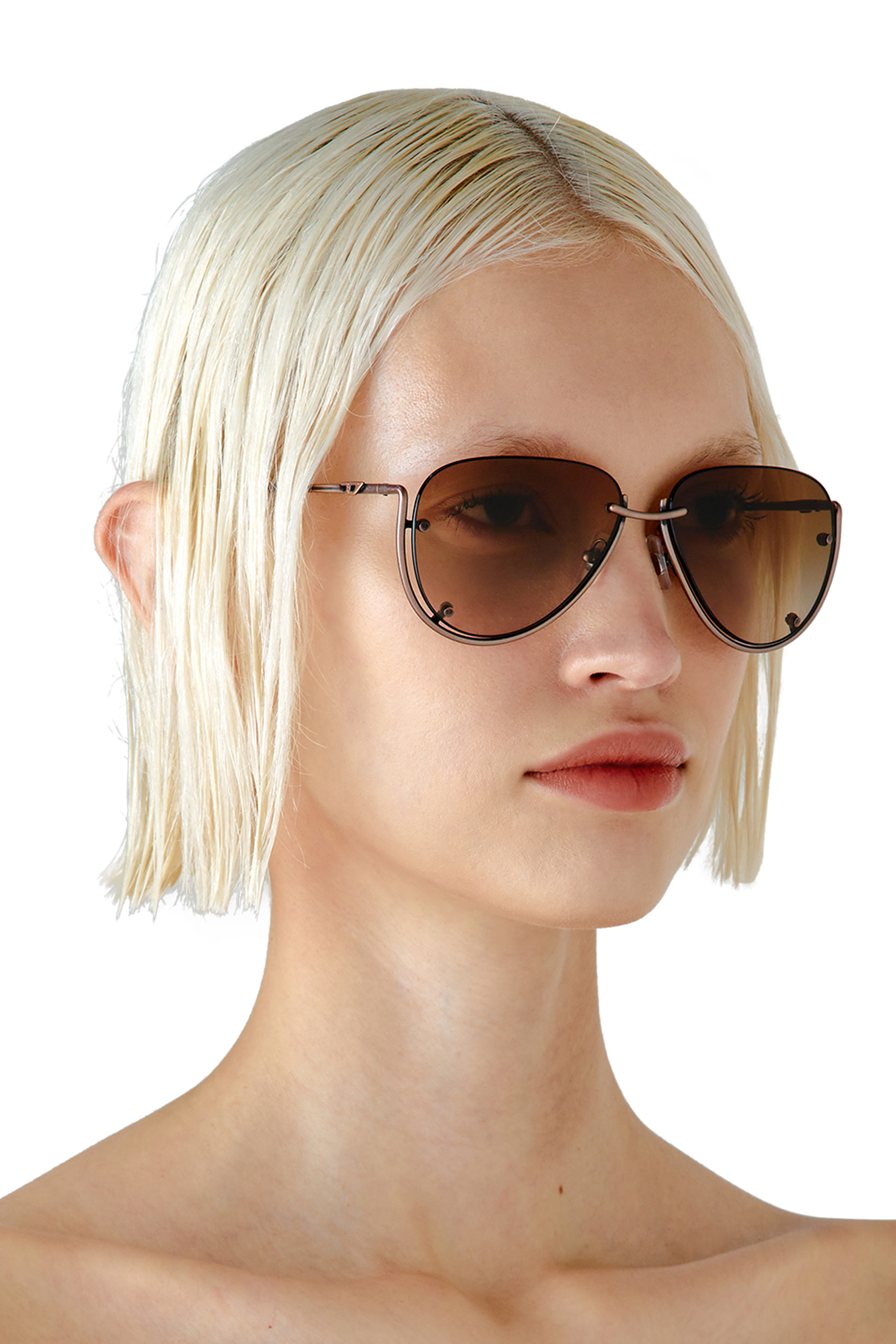 Diesel - 0DL1003, Unisex's サングラス in ブロンズ - 6