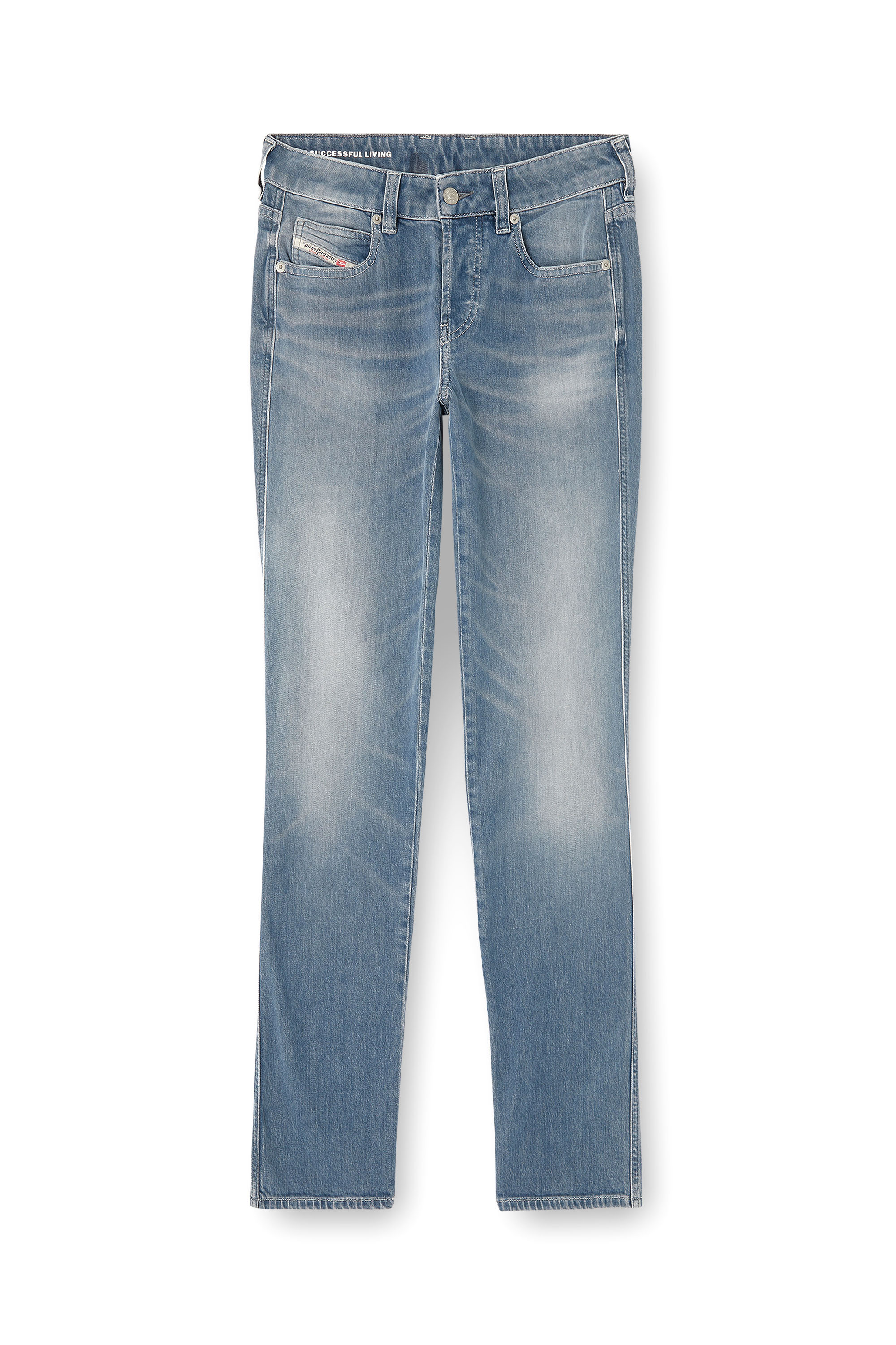 Diesel - Female's Slim Jeans 1992 D-Jiann 09N75, ミディアムブルー - 2