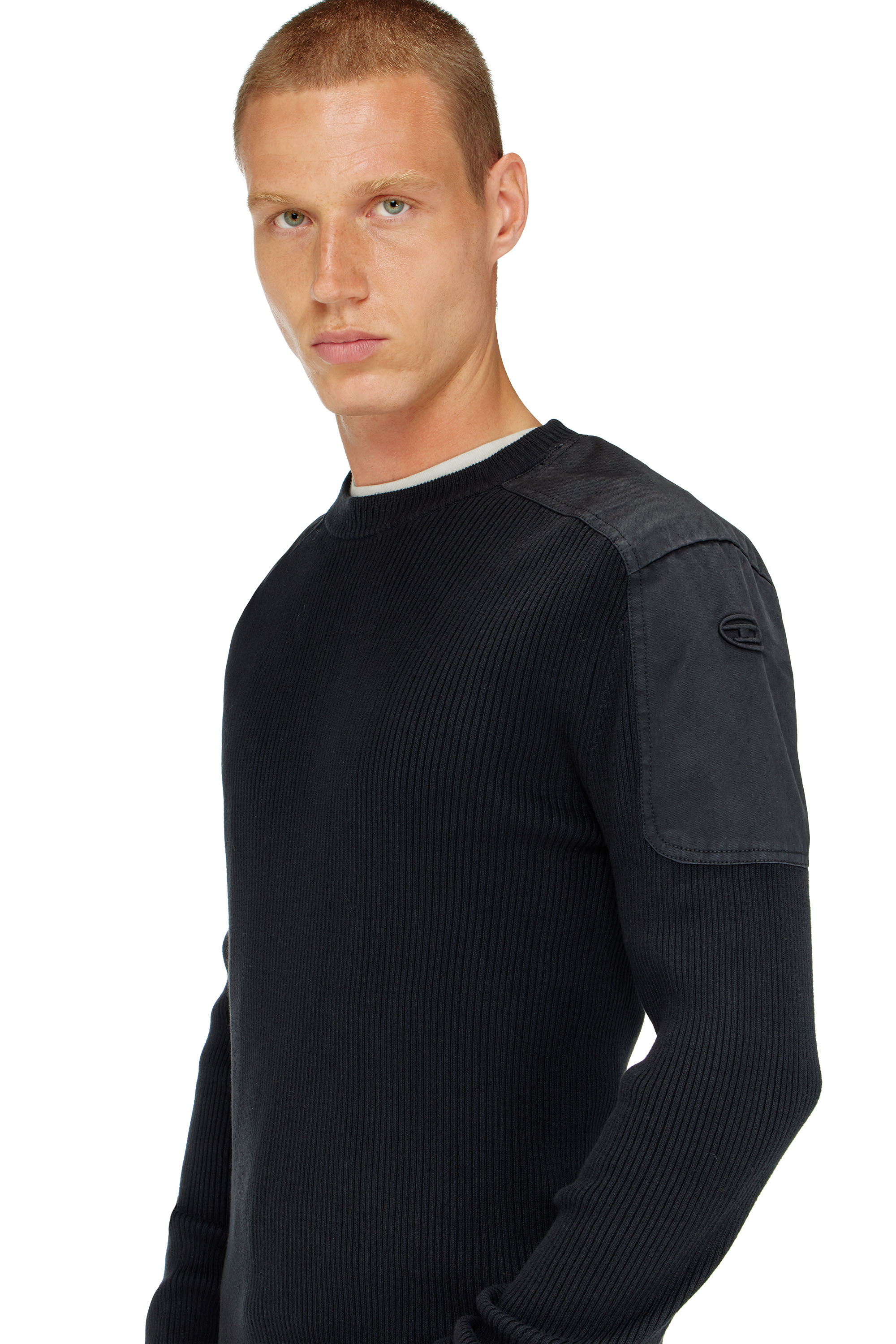 Diesel - K-MARTIN, Male's プルオーバーニット in ブラック - 4