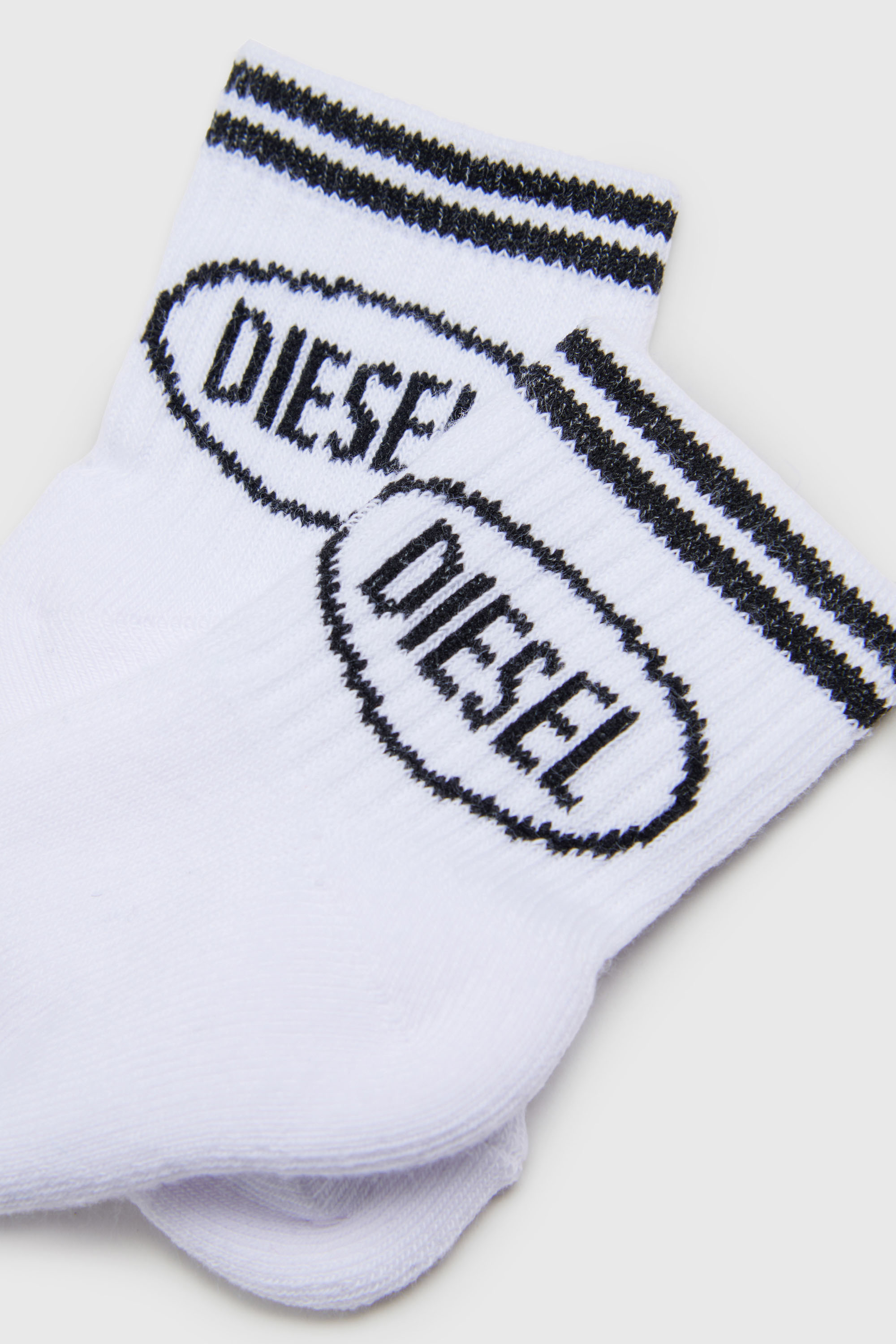 Diesel - ZOLPYB, Unisex's ソックス in ホワイト/ブラック - 2