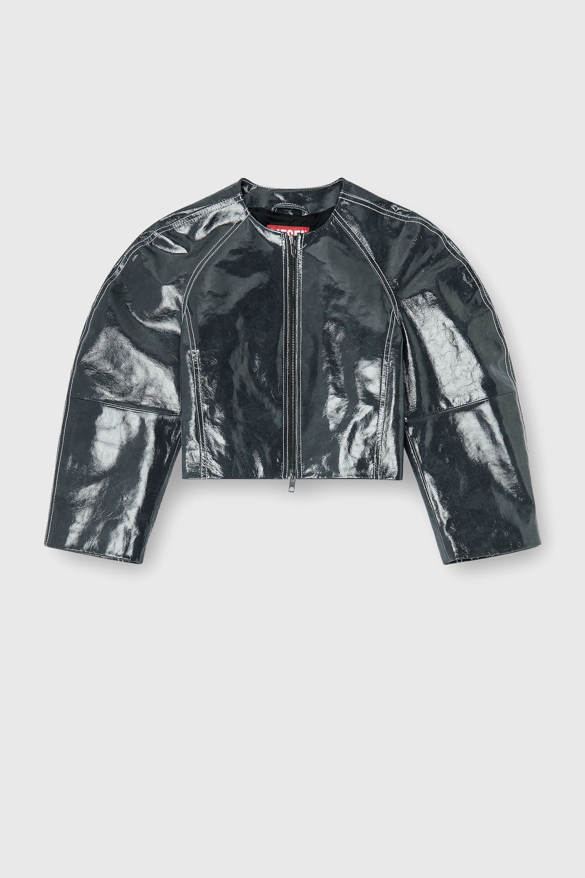 Diesel - L-ANDON, Female's レザージャケット in ダークグレー - 2