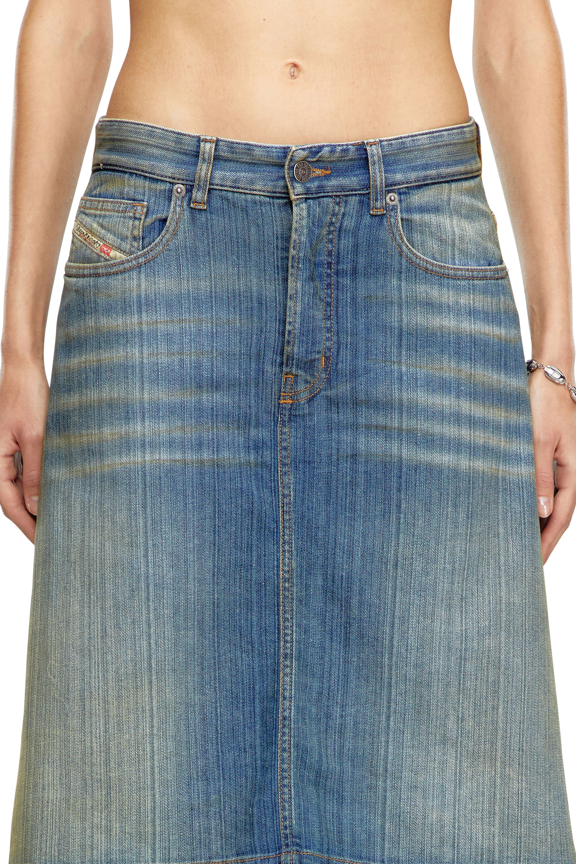 Diesel - Female's Relaxed Jeans D-Syren 0CBCX, ミディアムブルー - 5