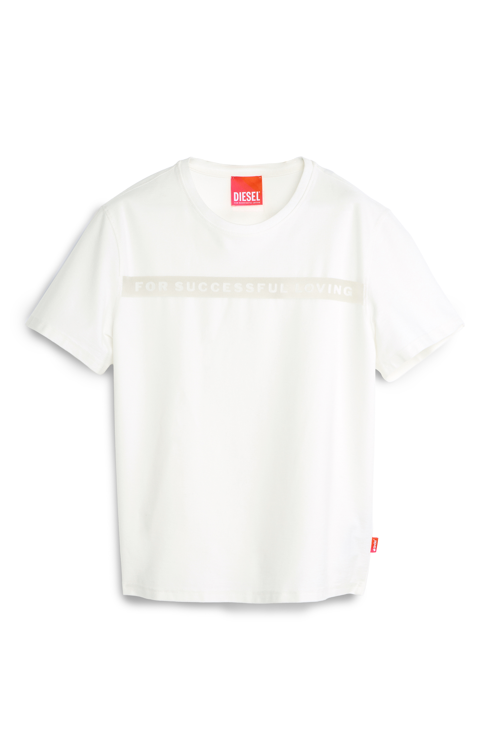 Diesel - PR-T-NOTS-CHI-R, Unisex's T-shirt with For Successful Loving logo in ホワイト - 2