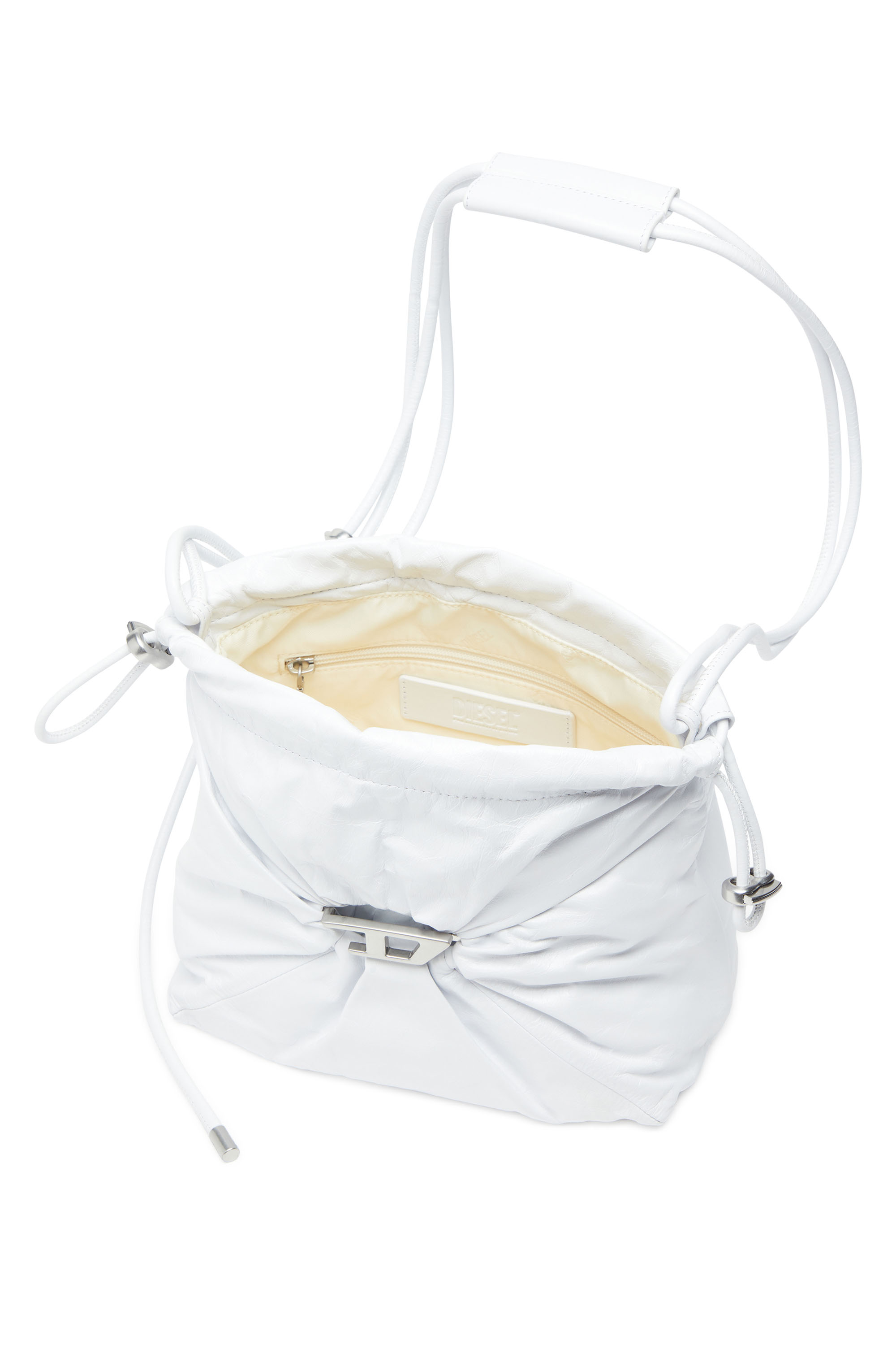Diesel - SCRUNCH-D BUCKET, Female's バケットバッグ in ホワイト - 5